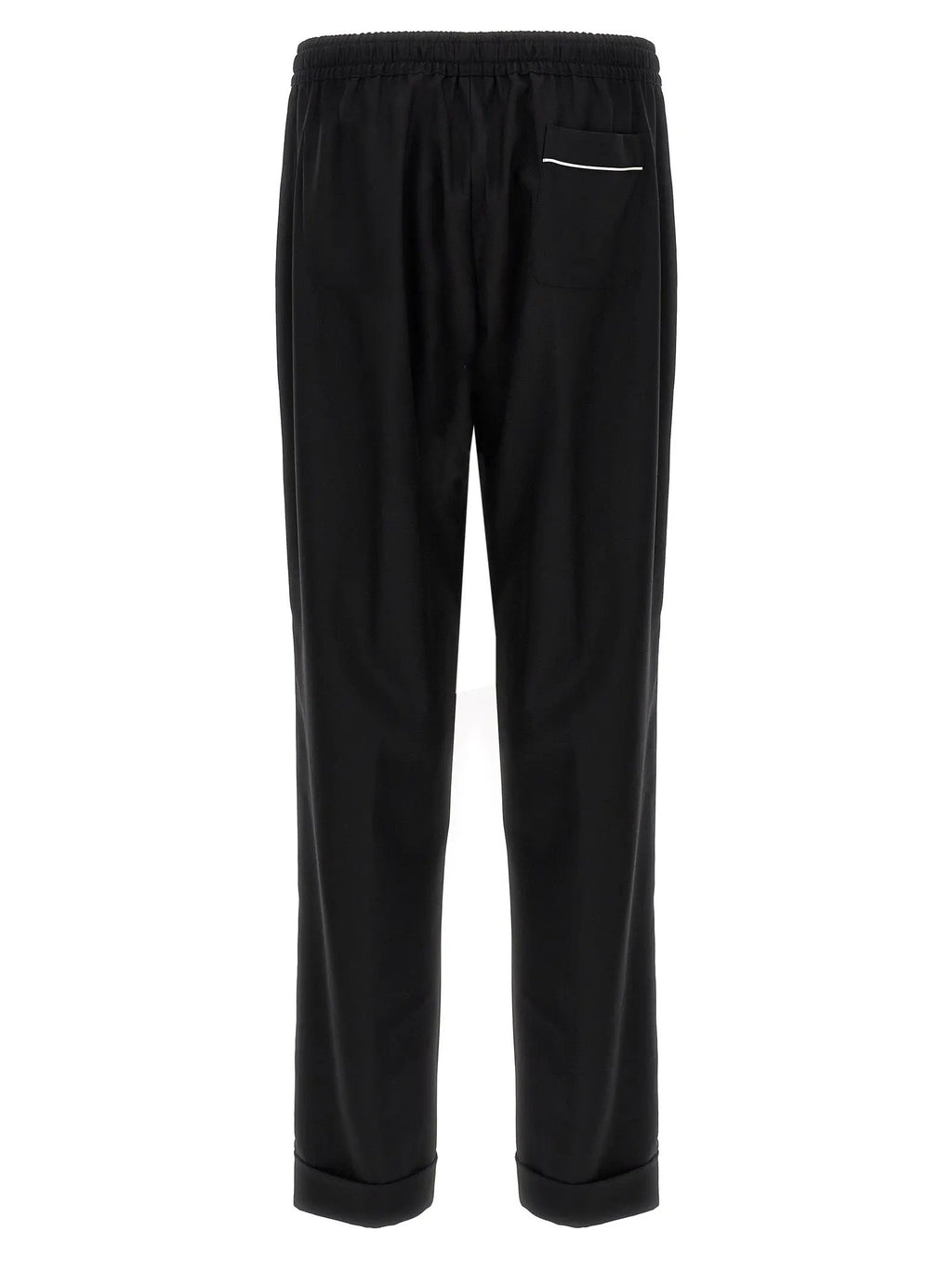 Dolce & Gabbana Black Virgin Wool Casual Pants