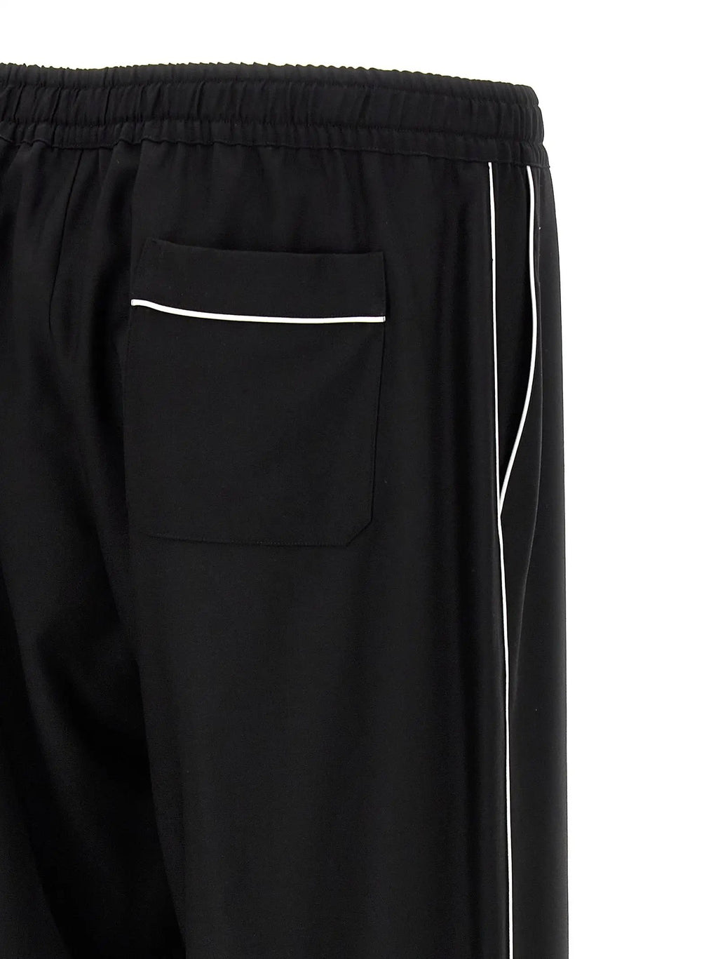 Dolce & Gabbana Black Virgin Wool Casual Pants
