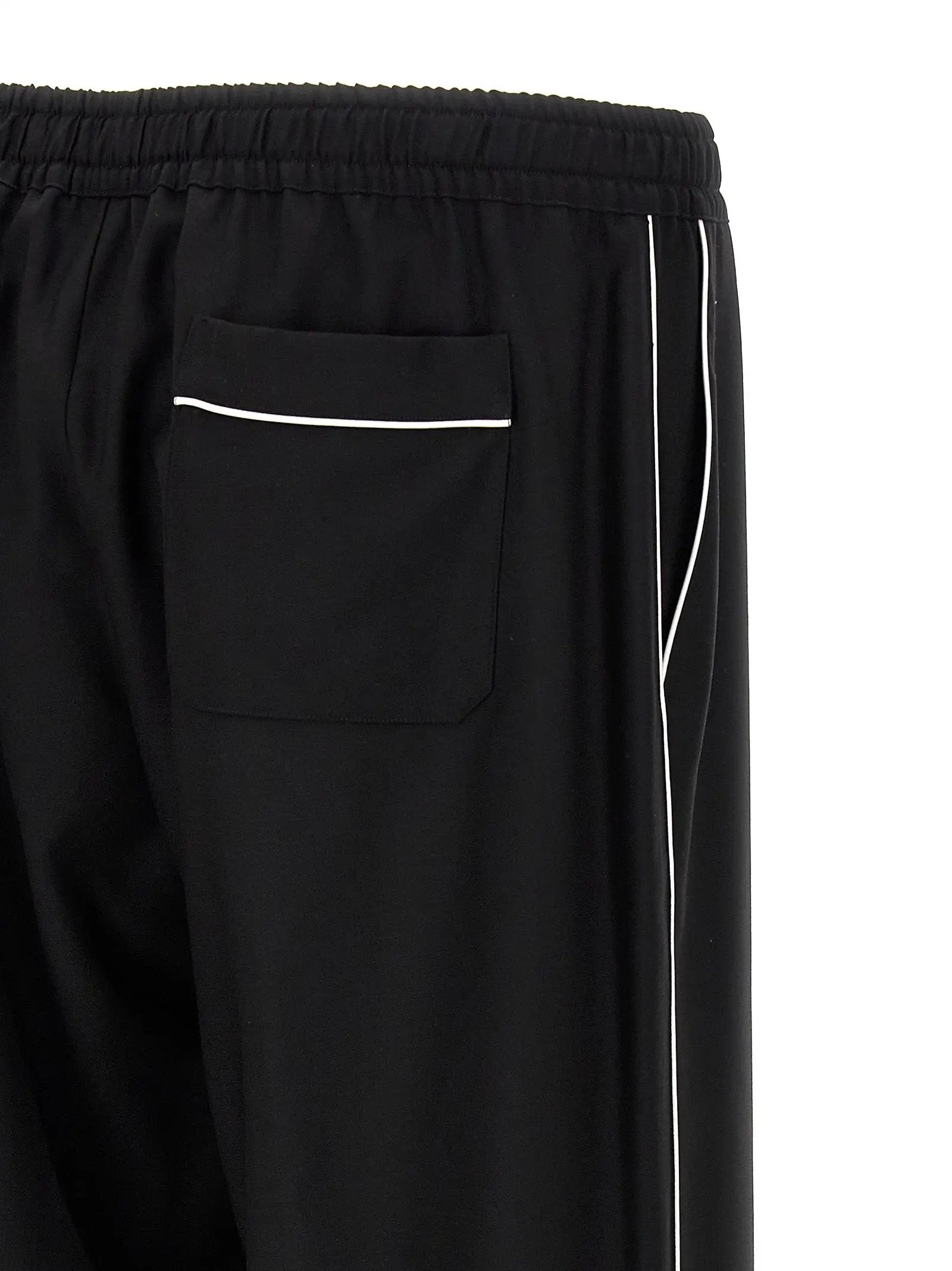 Dolce & Gabbana Black Virgin Wool Casual Pants
