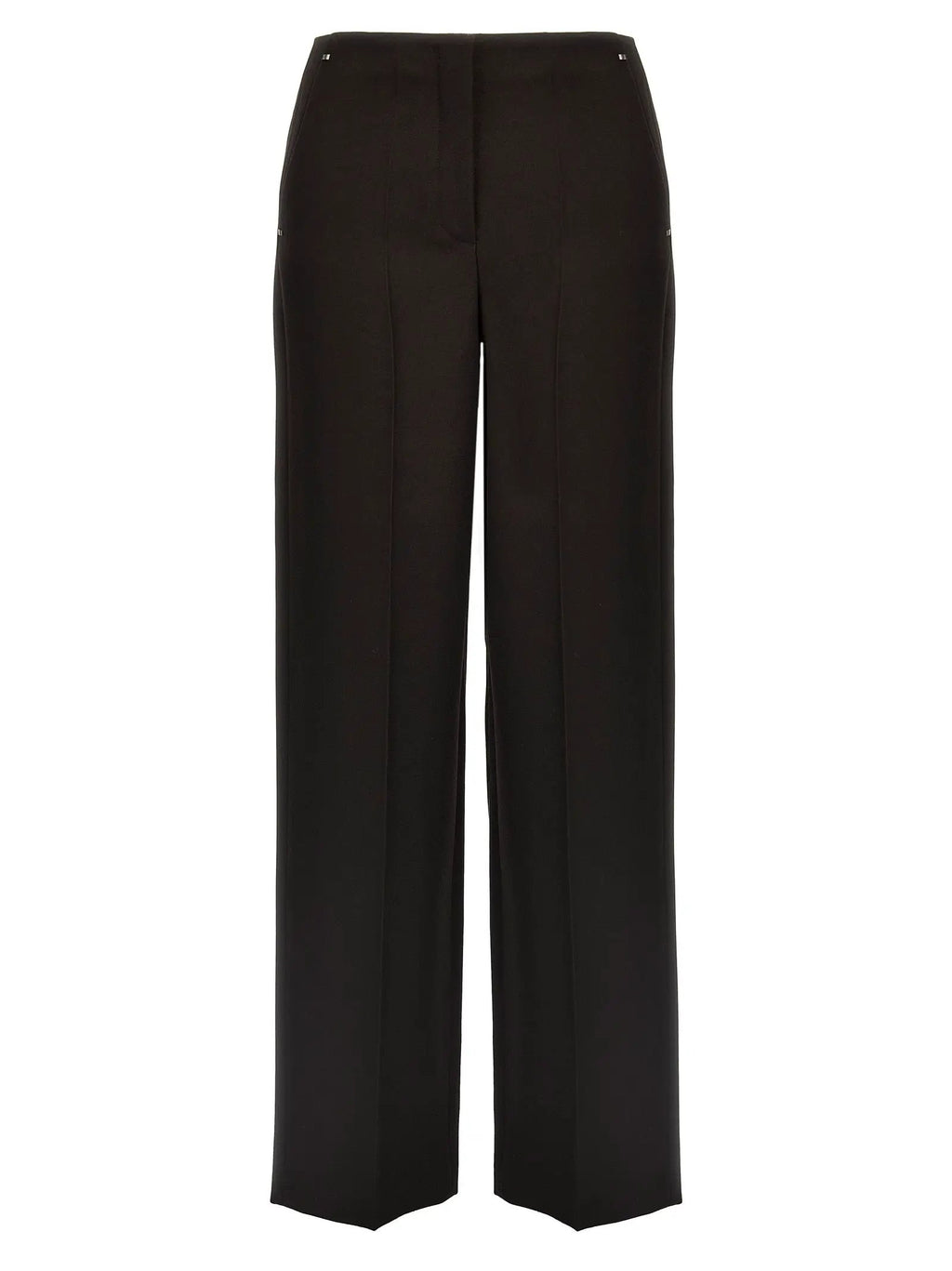 Fendi Purple Virgin Wool Dress Pants