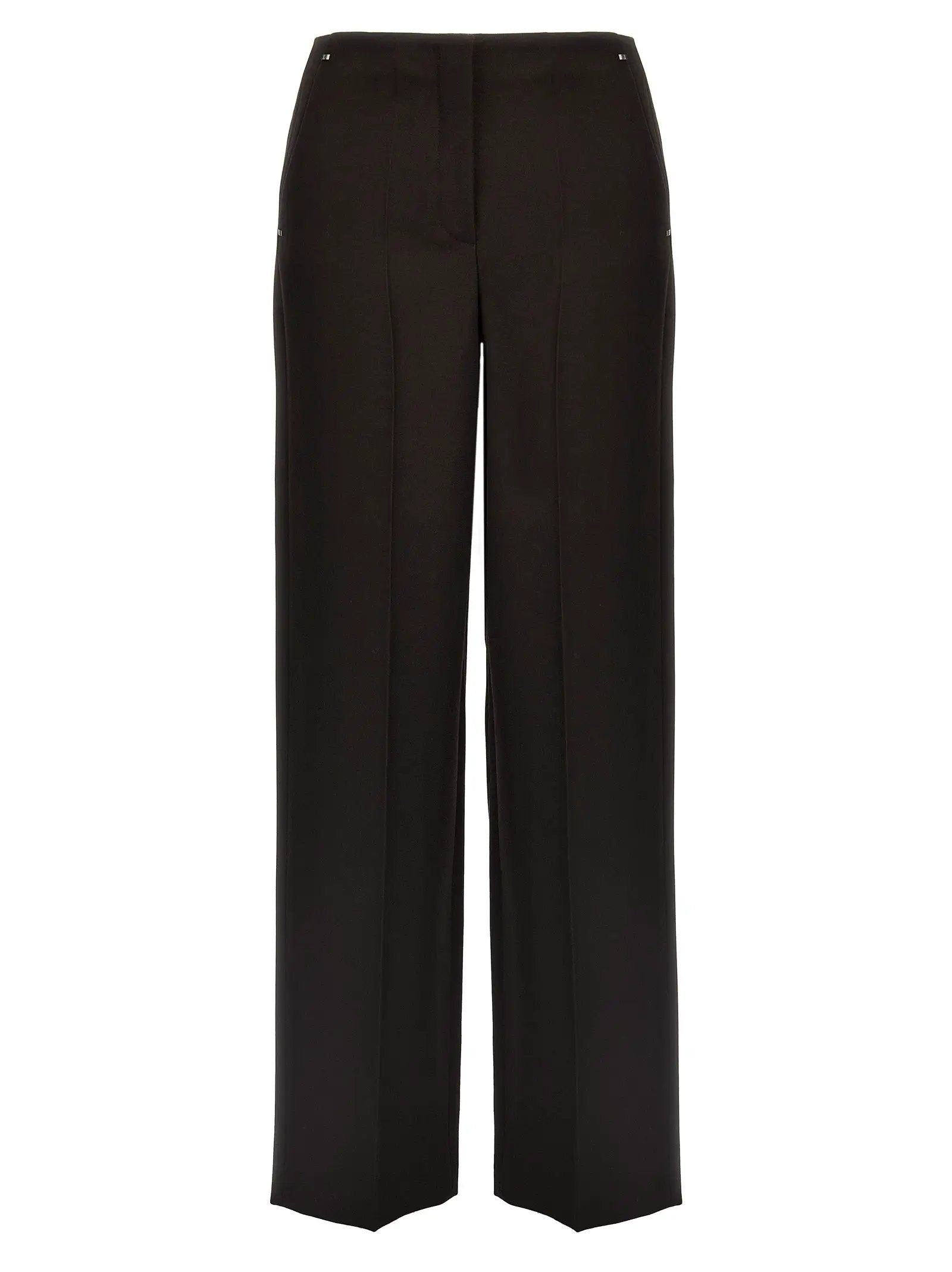 Fendi Purple Virgin Wool Dress Pants