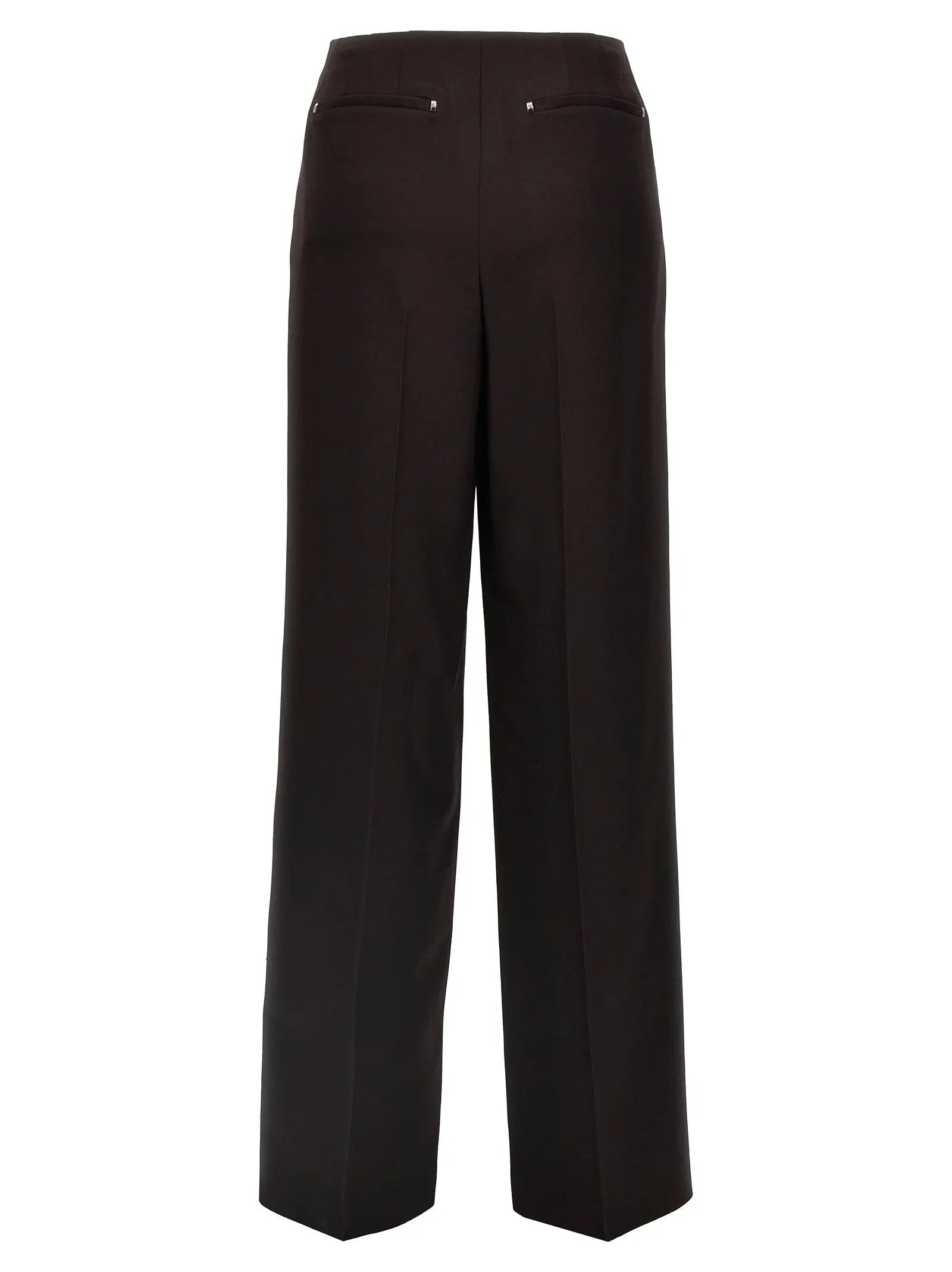 Fendi Purple Virgin Wool Dress Pants