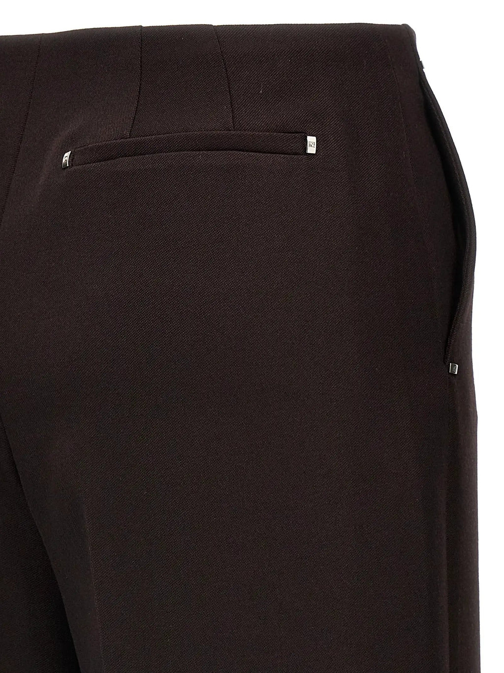 Fendi Purple Virgin Wool Dress Pants