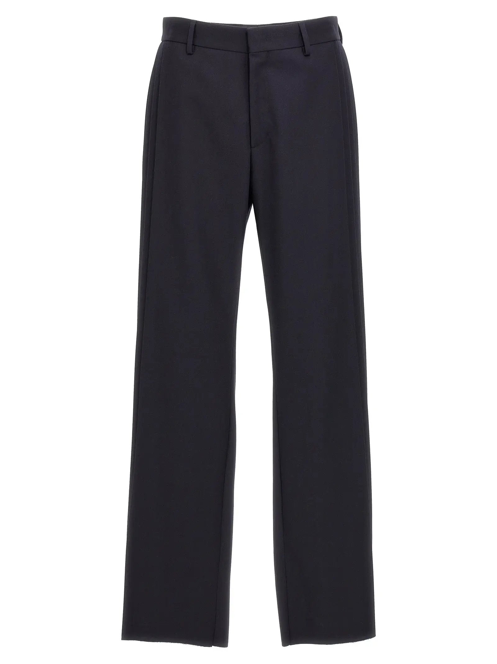Fendi Blue Polyester Casual Pants
