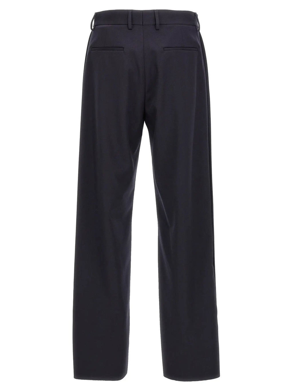 Fendi Blue Polyester Casual Pants