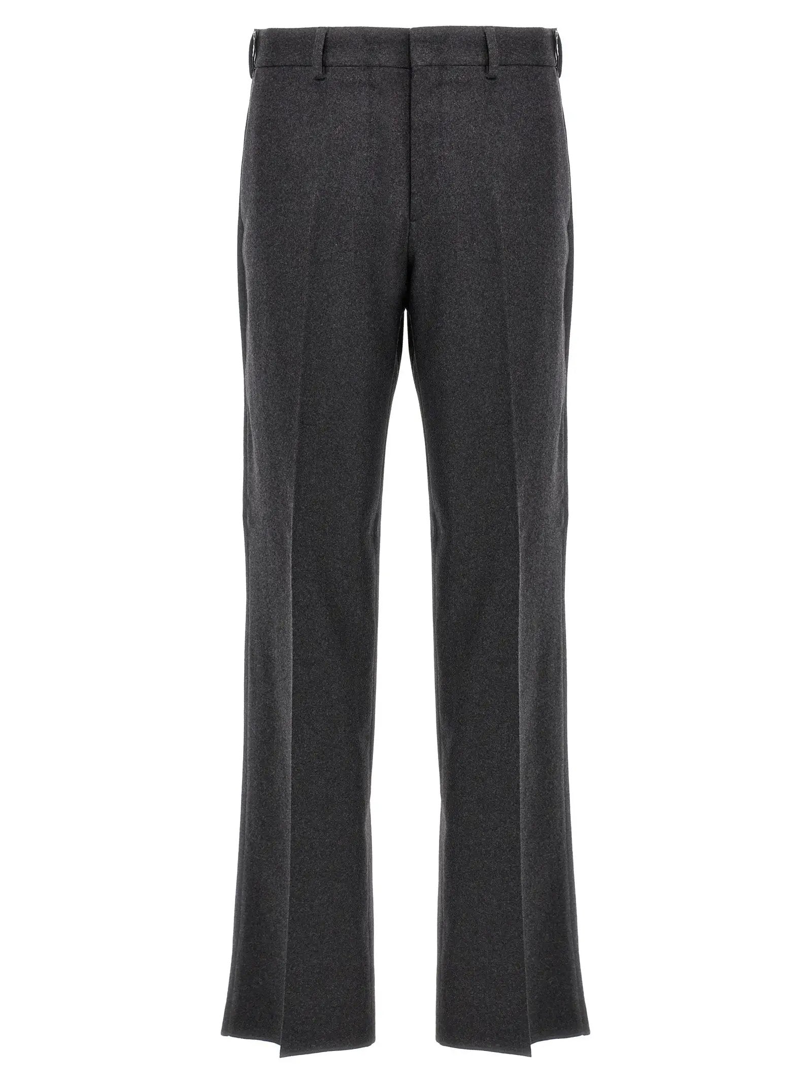 Fendi Gray Cashmere Casual Pants