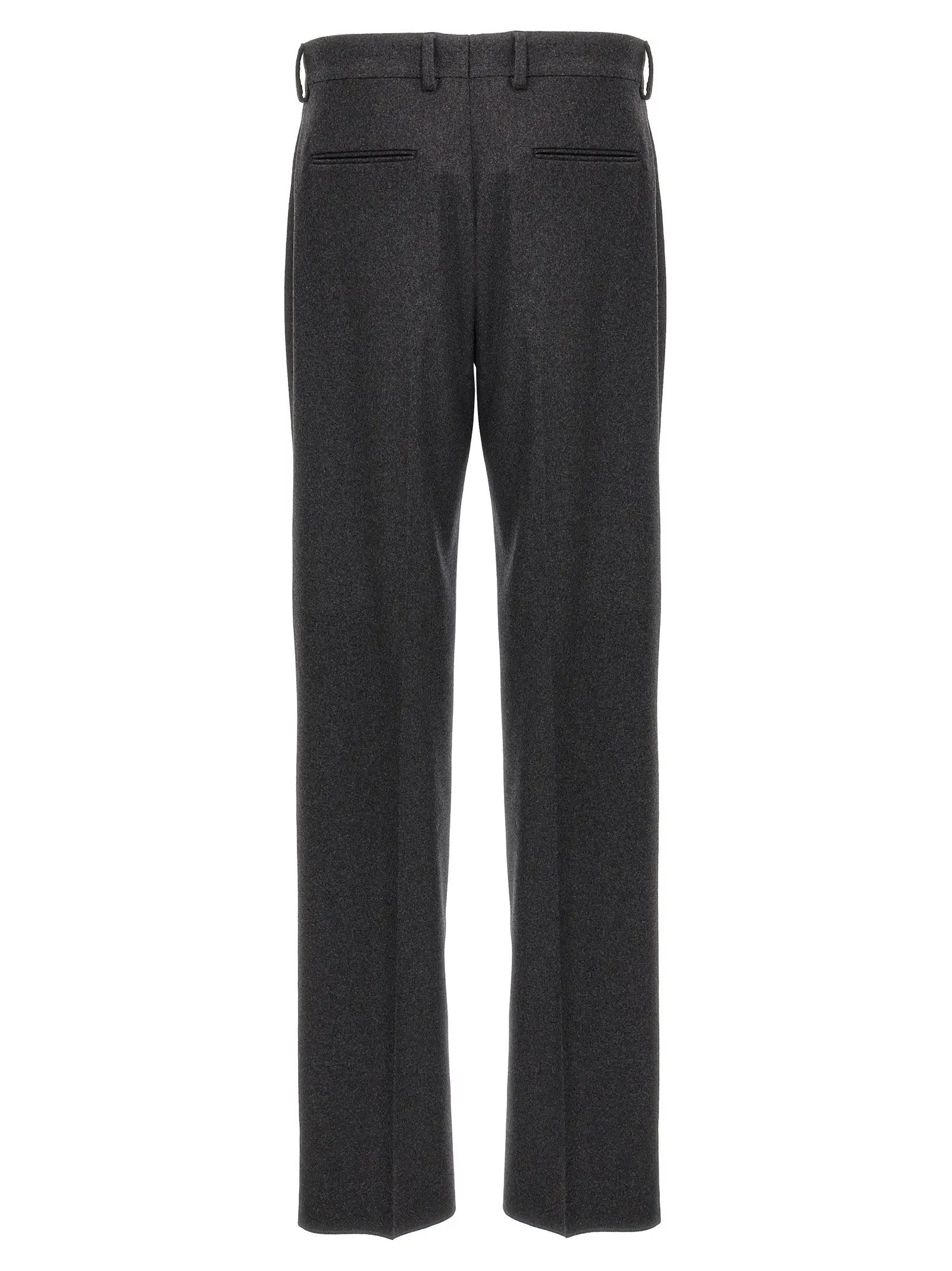 Fendi Gray Cashmere Casual Pants
