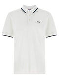 Hugo Boss White Cotton Polo Shirt