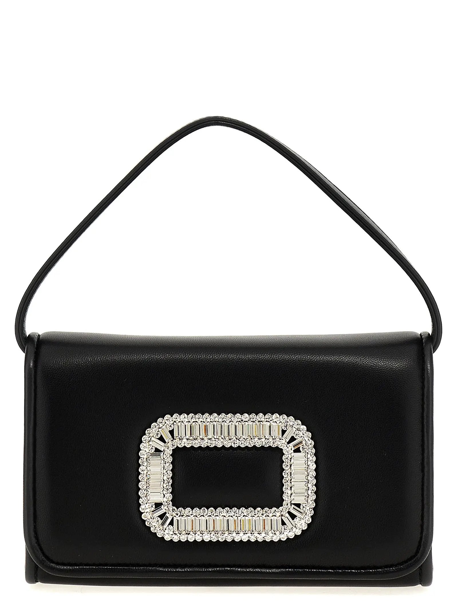 Roger Vivier Black Lamb Leather Handbag