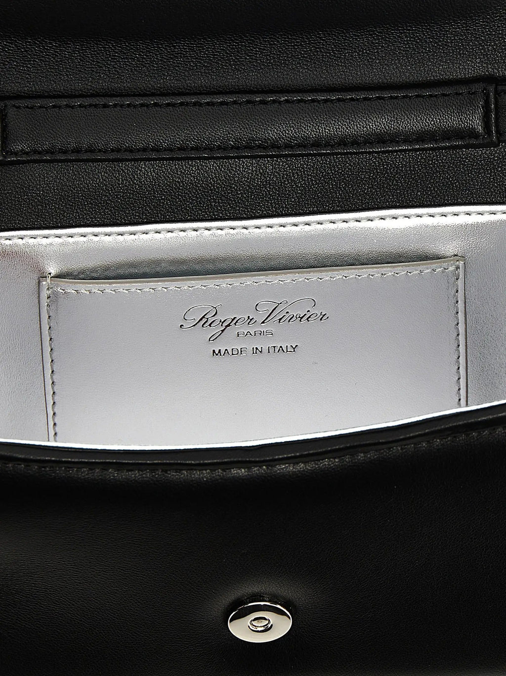 Roger Vivier Black Lamb Leather Handbag