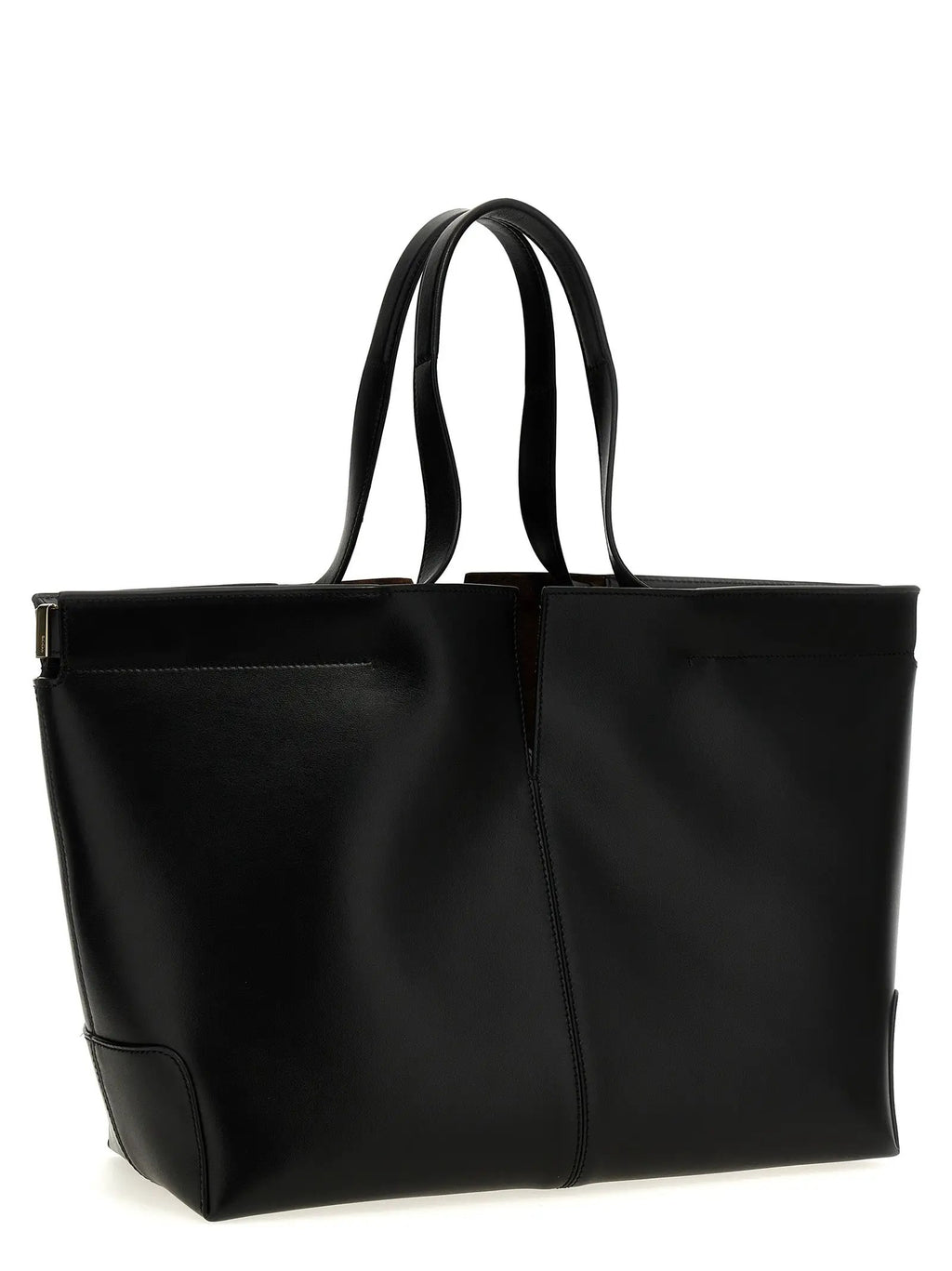 Tod's Black Calfskin Tote Bag