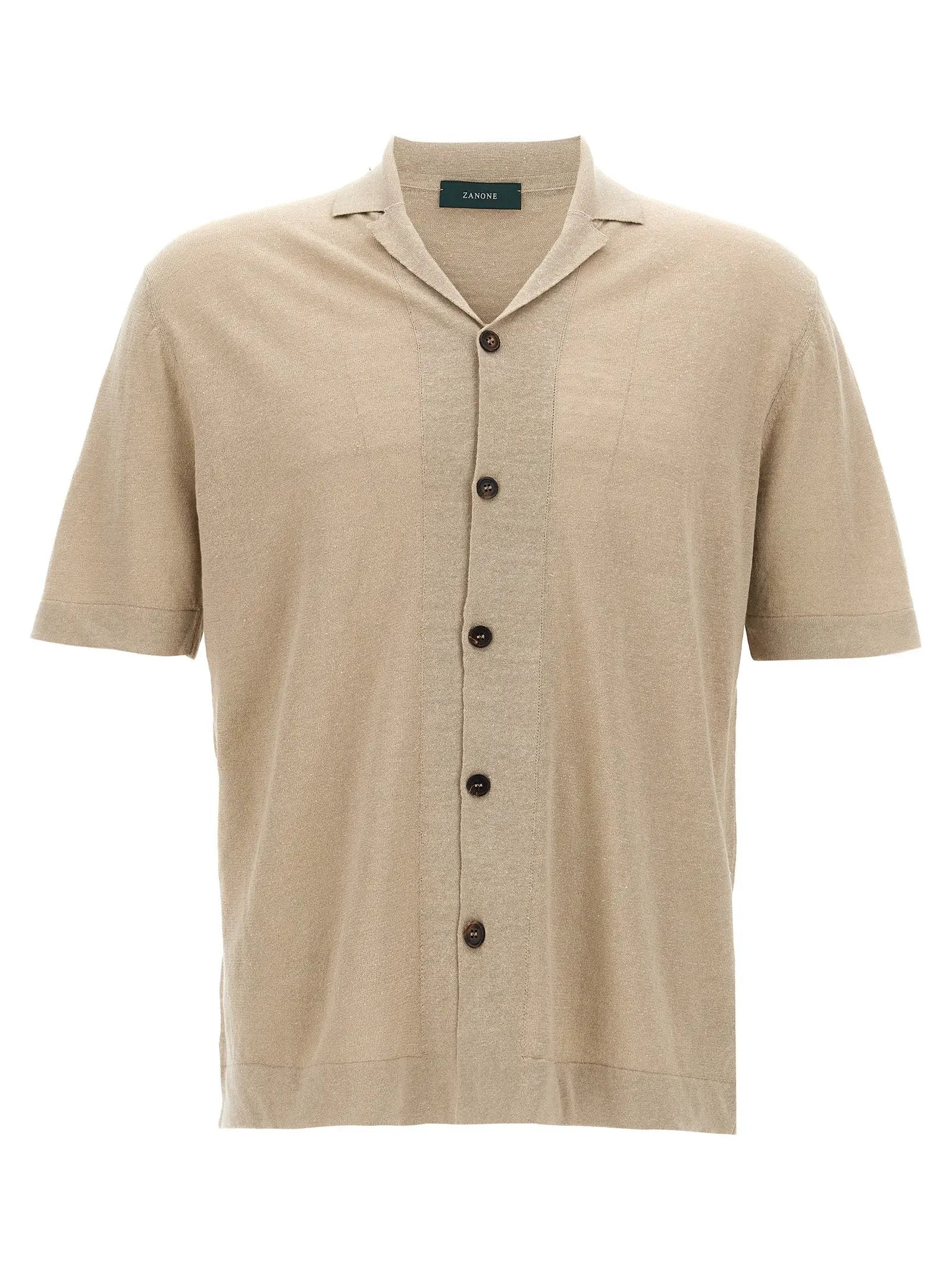 ZANONE Beige Linen Blouse