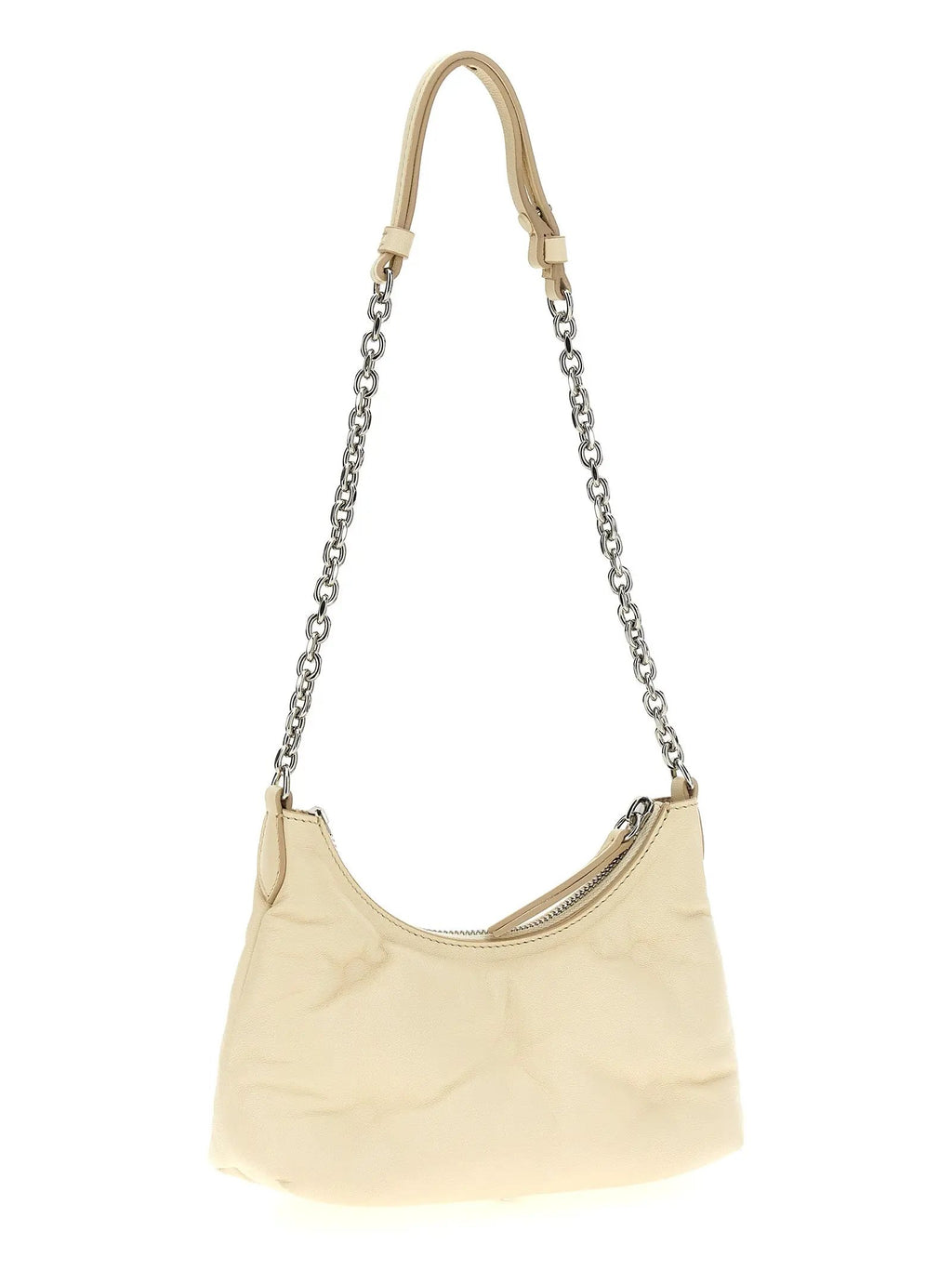 Maison Margiela White Lamb Leather Shoulder Bag