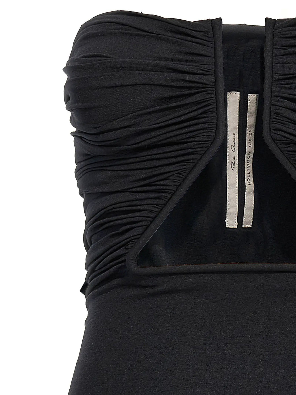 Rick Owens Black Nylon Short Dress
