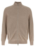Brunello Cucinelli Beige Cotton Cardigan