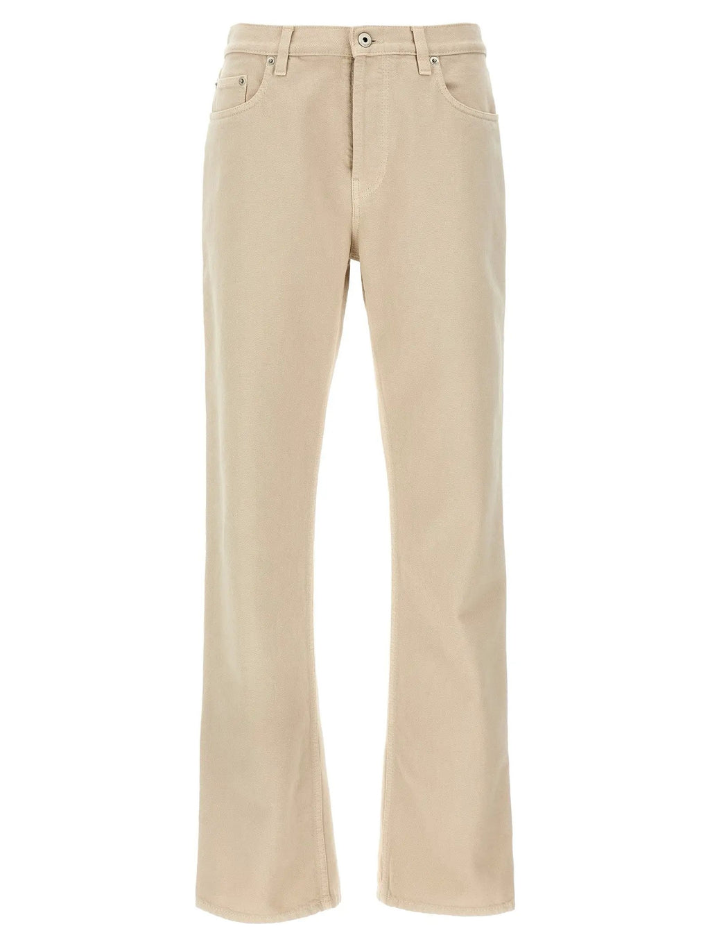 Pantalon décontracté en coton beige Burberry