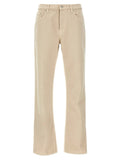 Pantalon décontracté en coton beige Burberry