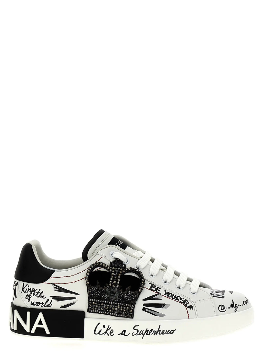 Dolce & Gabbana Bicolor Calfskin Sneakers