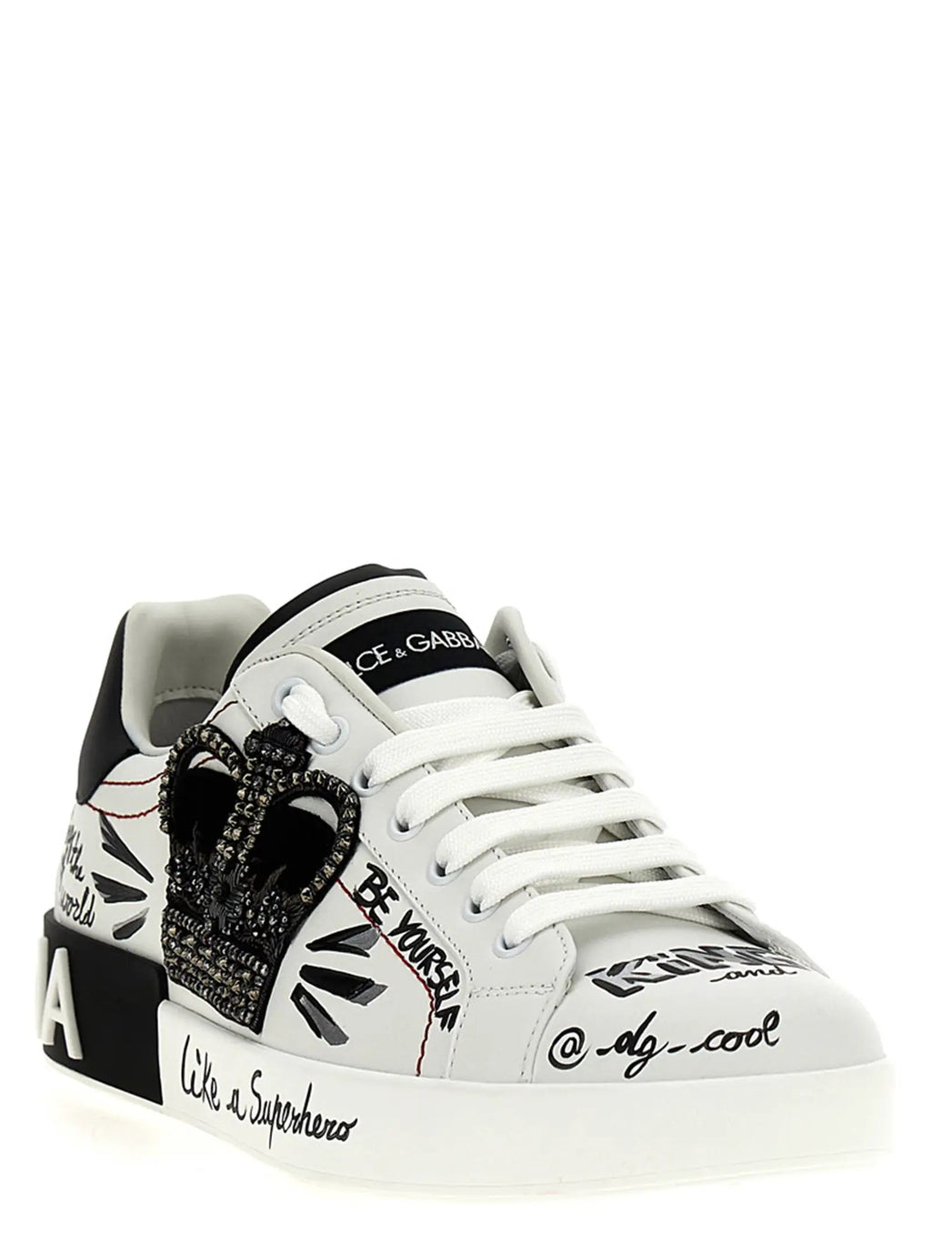 Dolce & Gabbana Bicolor Calfskin Sneakers