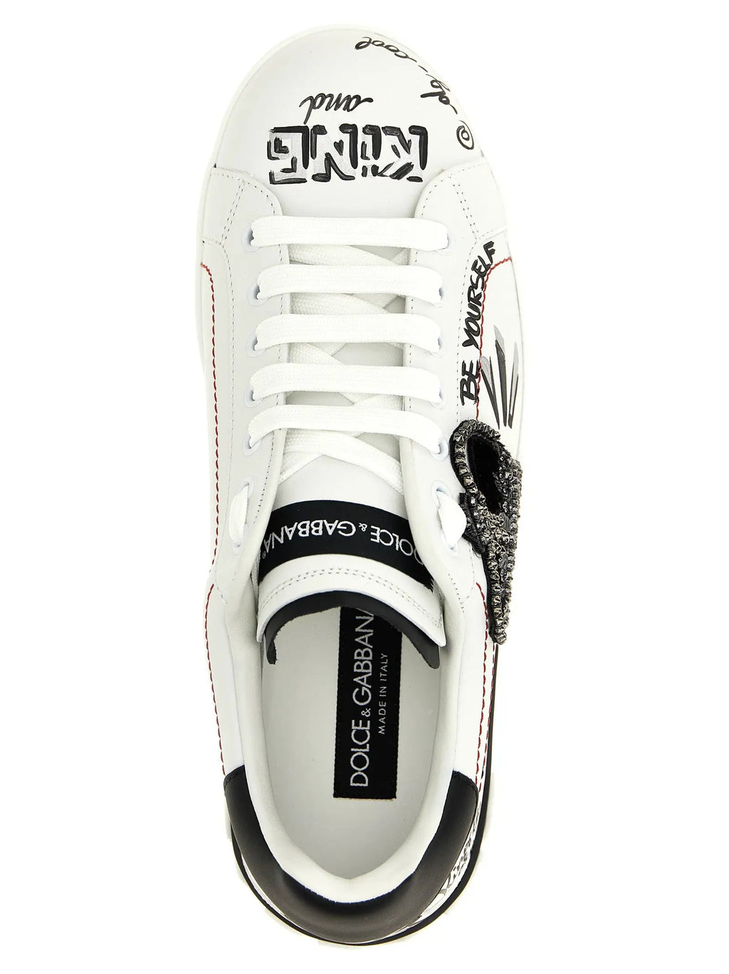 Dolce & Gabbana Bicolor Calfskin Sneakers