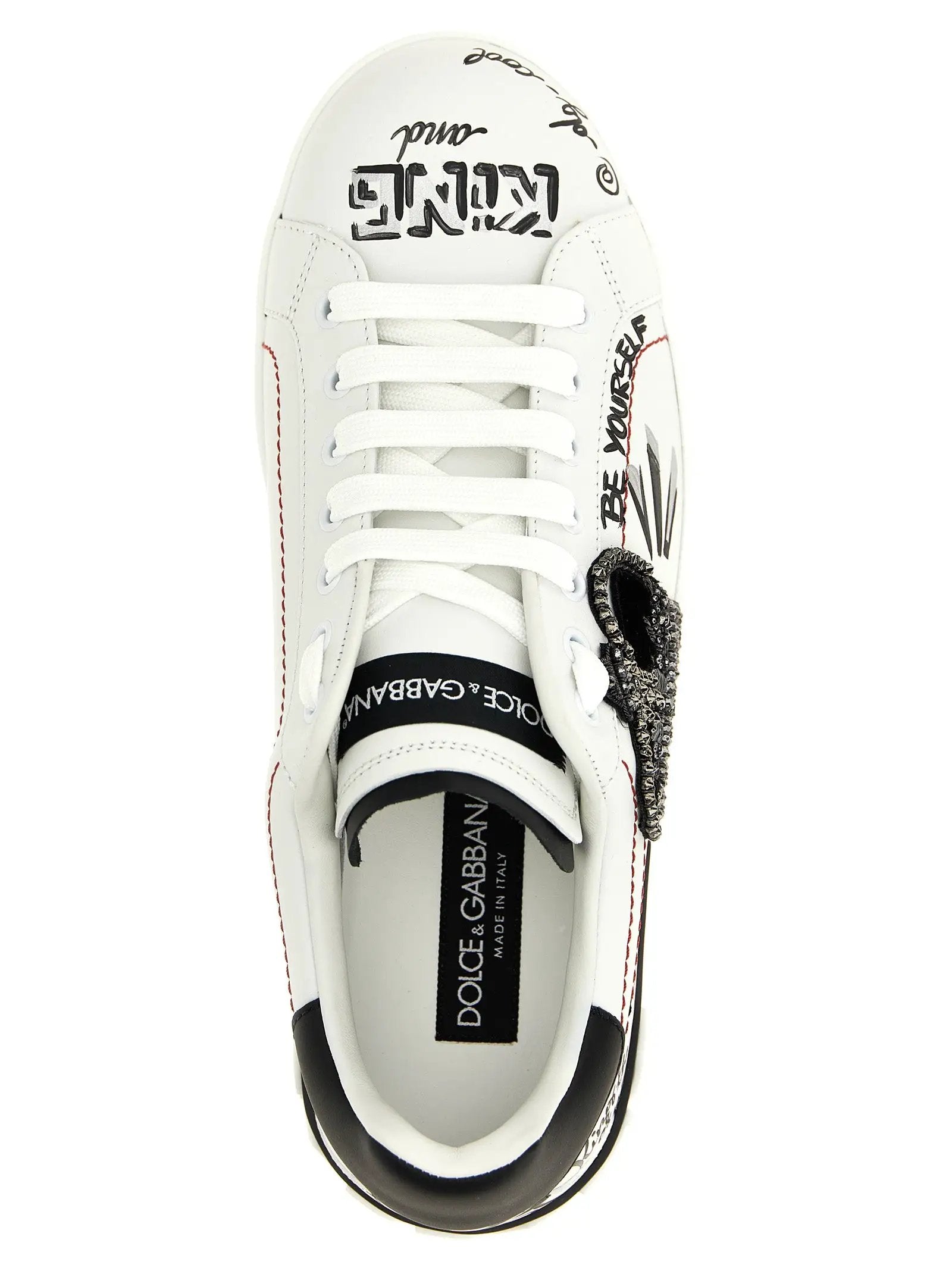 Dolce & Gabbana Bicolor Calfskin Sneakers