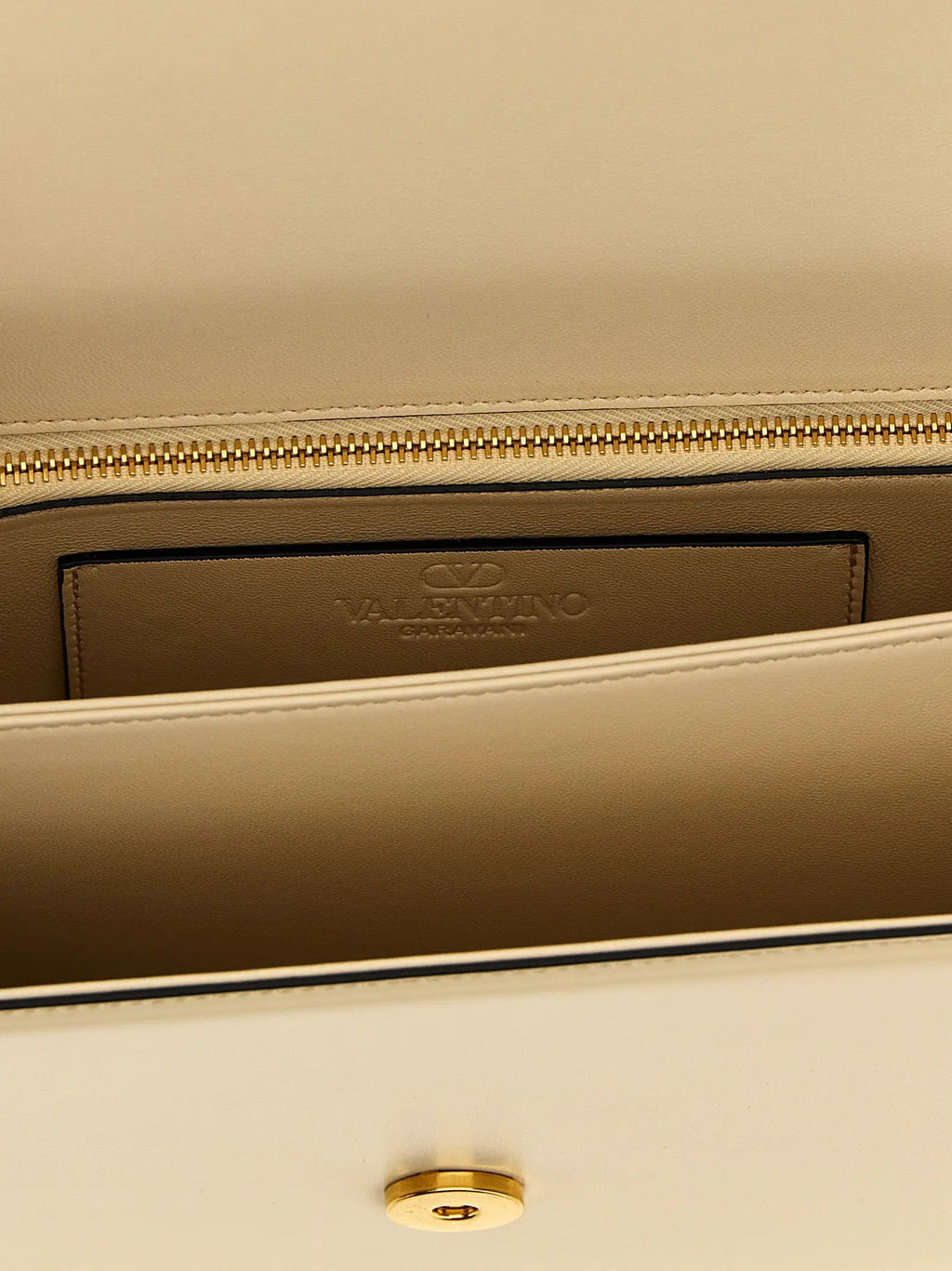 Valentino Garavani White Calfskin Shoulder Bag