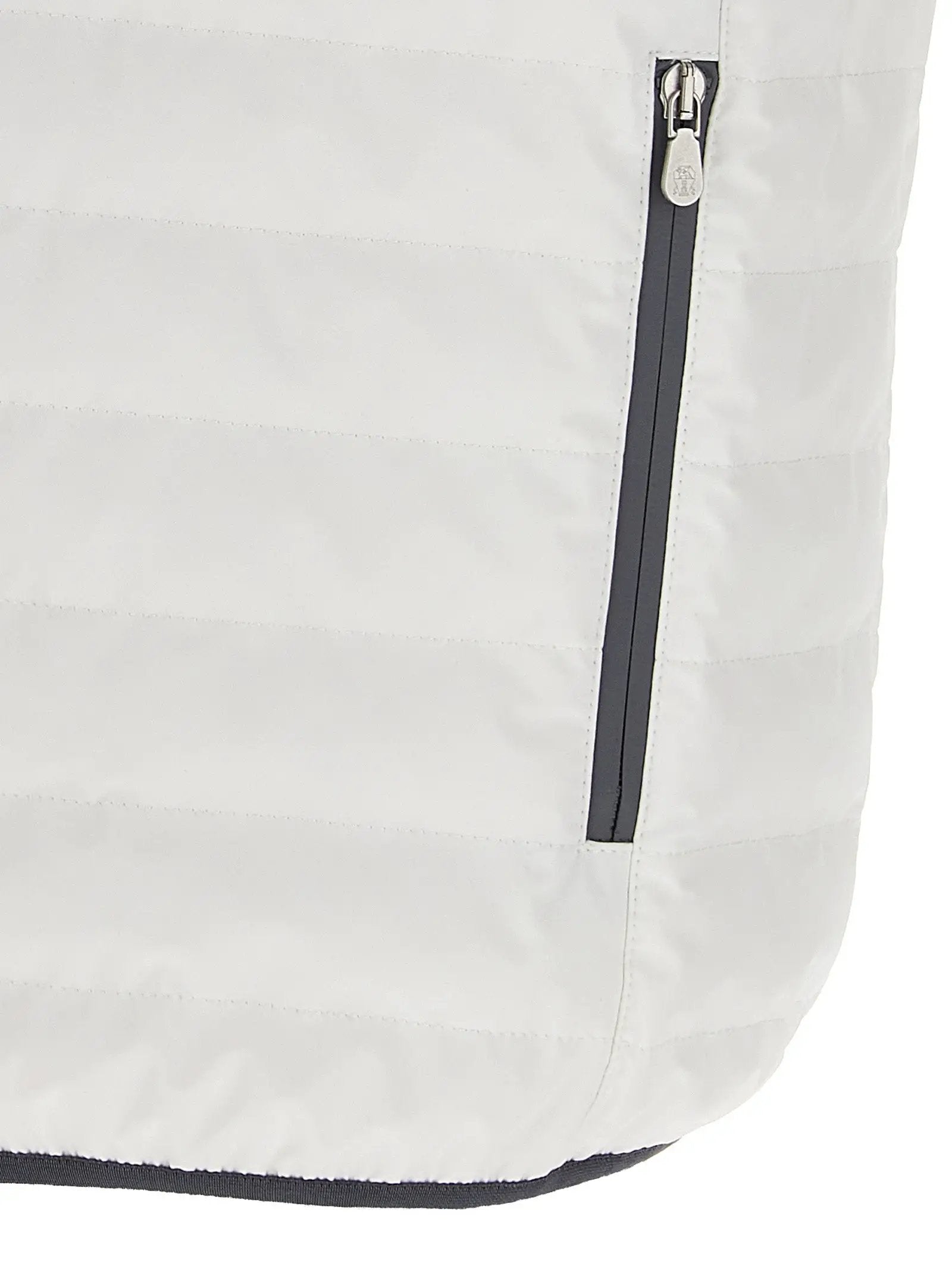 Brunello Cucinelli White Polyamide Sleeveless Jacket