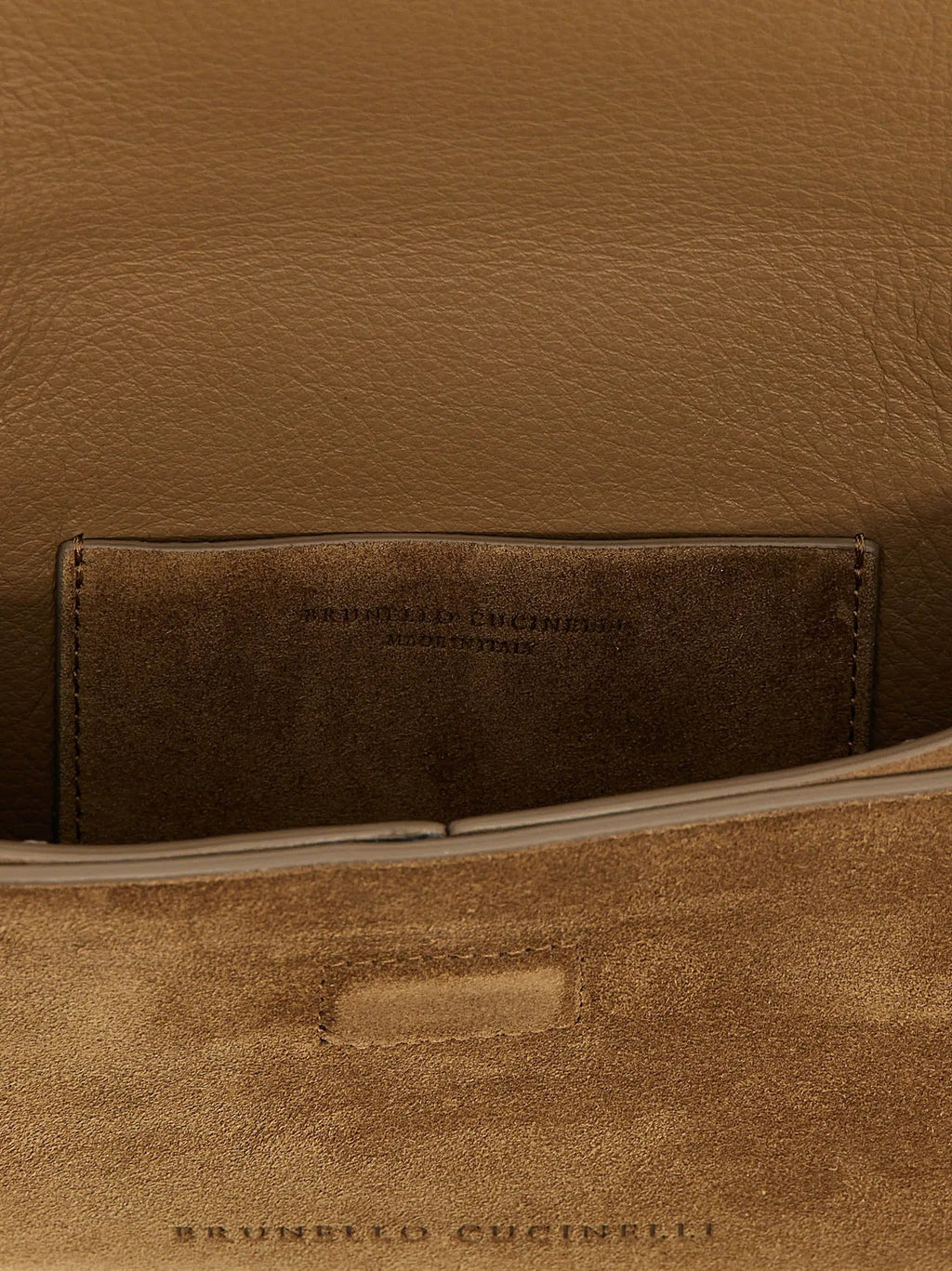 Brunello Cucinelli Brown Calfskin Clutch Bag