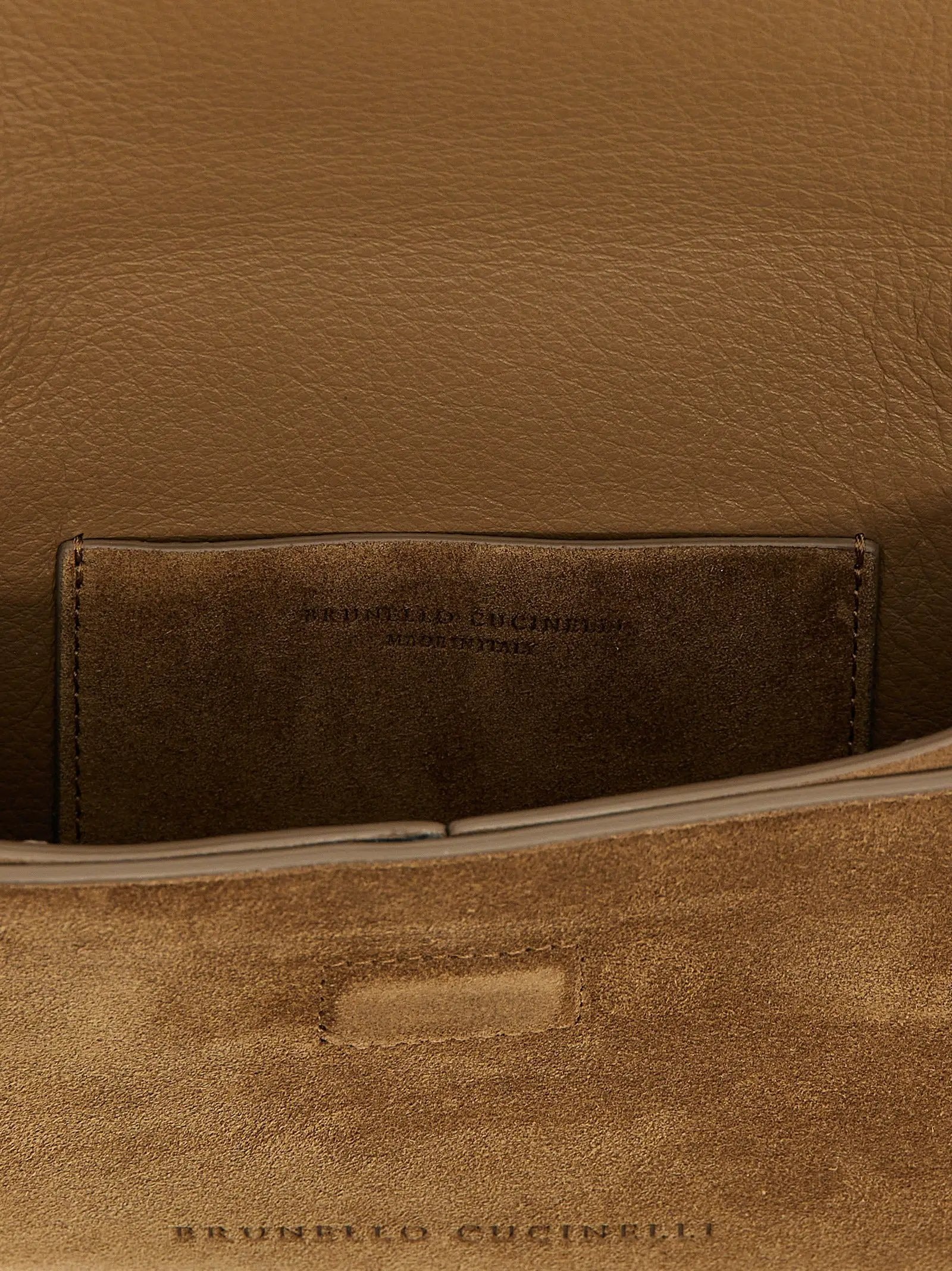 Brunello Cucinelli Brown Calfskin Clutch Bag