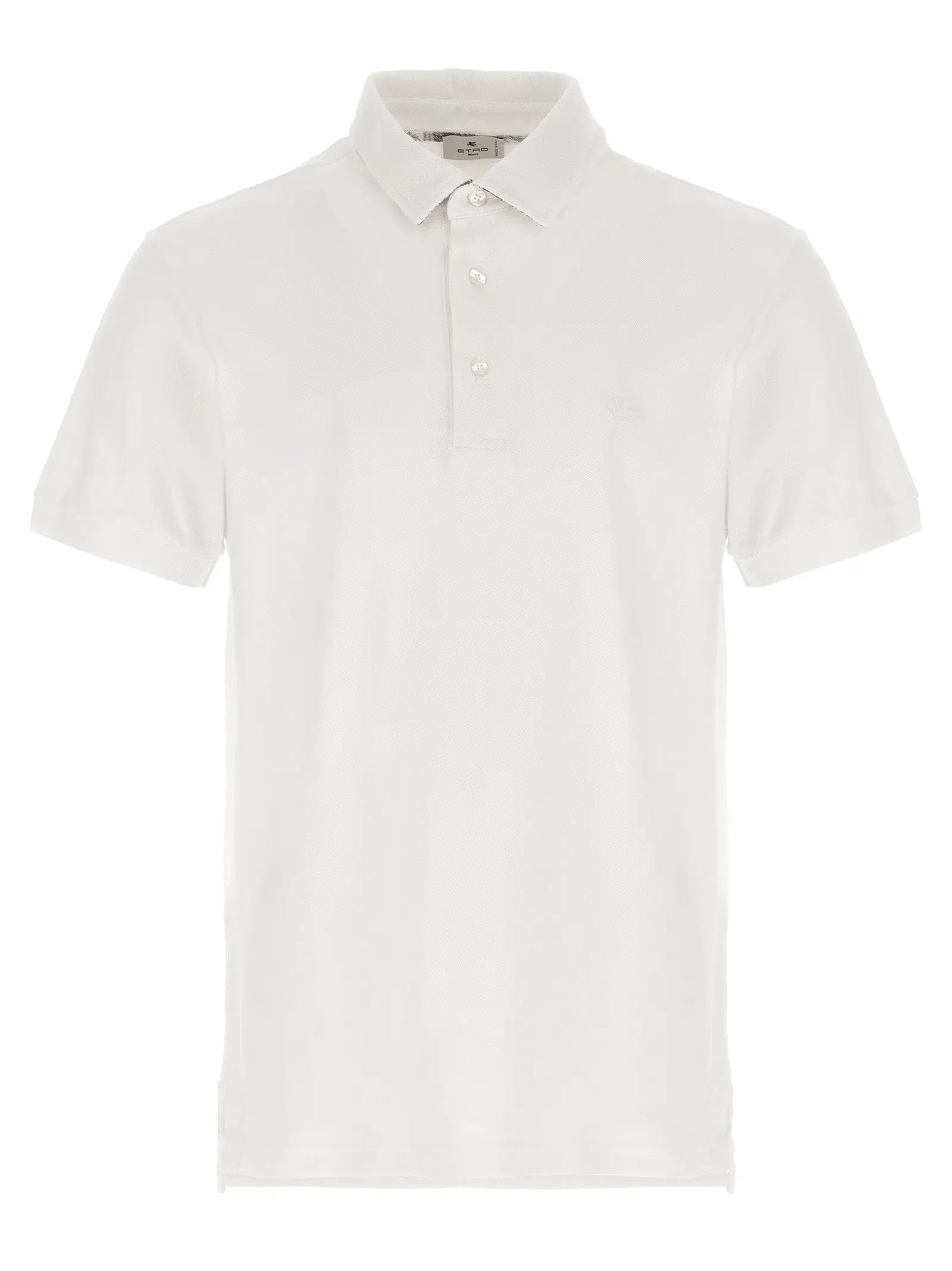 Etro White Cotton Polo Shirt