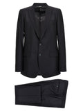 Dolce & Gabbana Blue Virgin Wool Two-Piece Suit