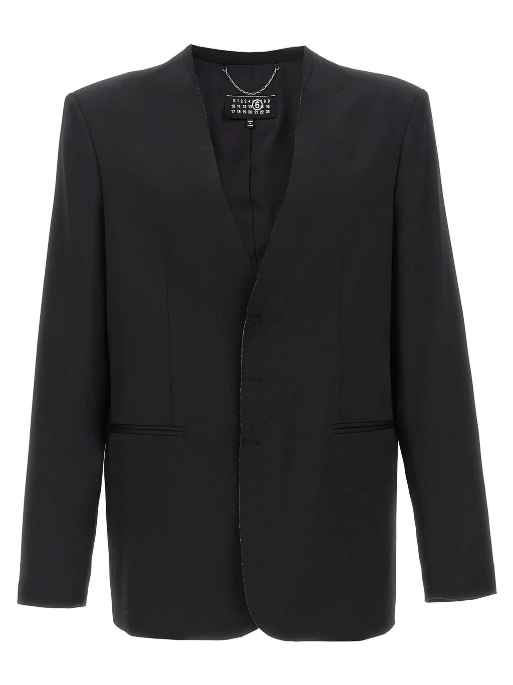 MM6 Maison Margiela Black Polyester Blazer