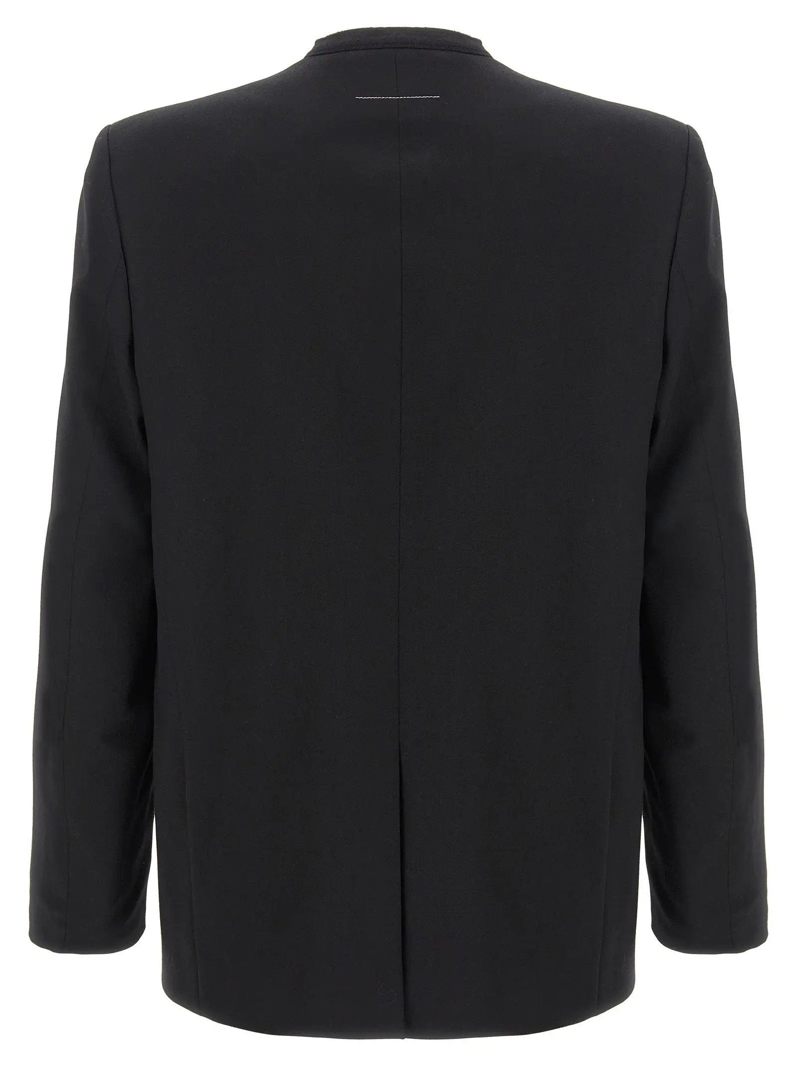 MM6 Maison Margiela Black Polyester Blazer