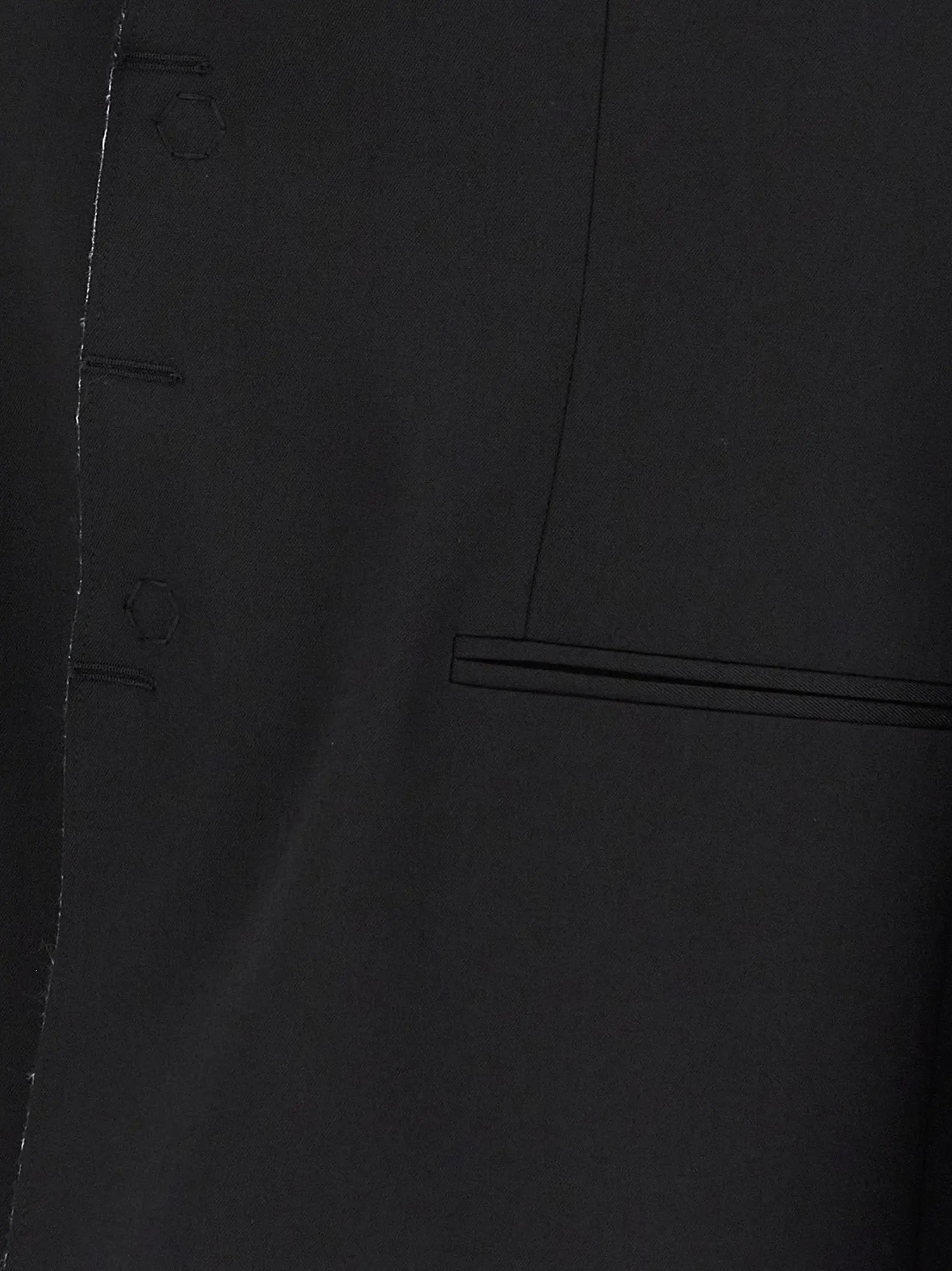MM6 Maison Margiela Black Polyester Blazer