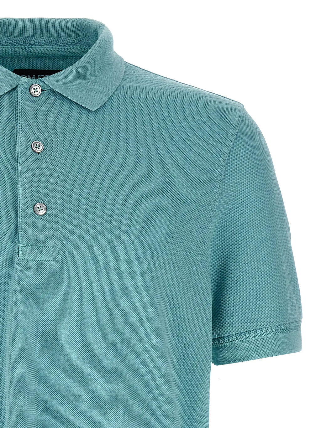 Tom Ford Blue Cotton Polo Shirt
