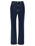 Loulou De Saison Blue Organic Cotton Straight-Leg Jeans