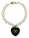 Valentino Garavani Black Brass Bracelet