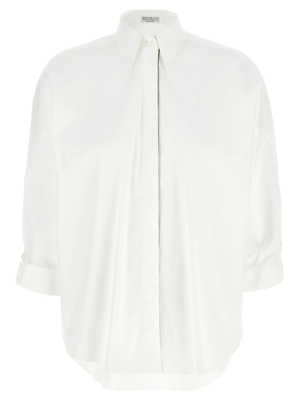 Brunello Cucinelli White Cotton Blouse