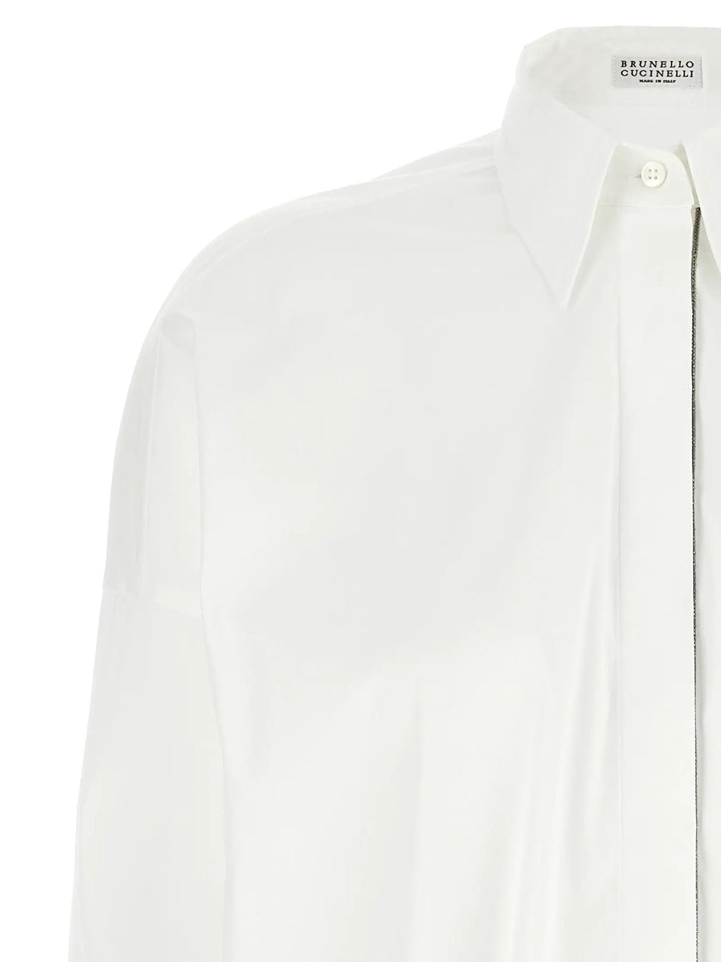 Brunello Cucinelli White Cotton Blouse