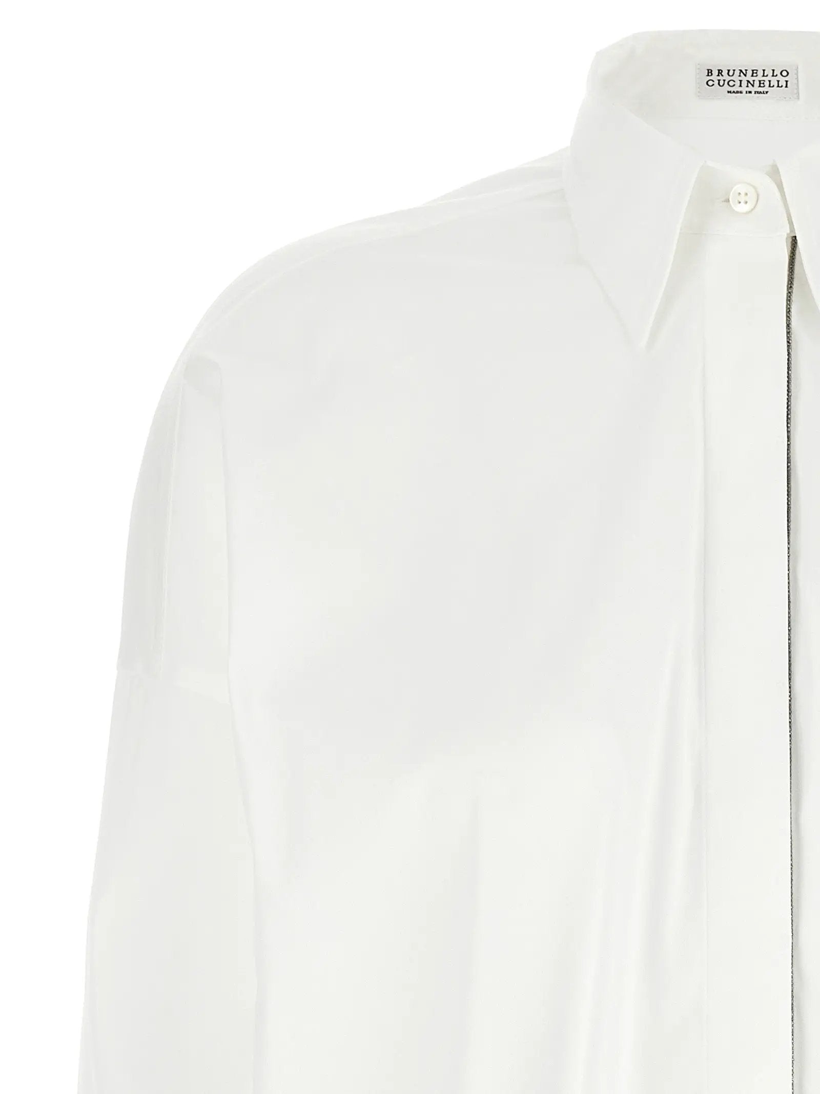 Brunello Cucinelli White Cotton Blouse