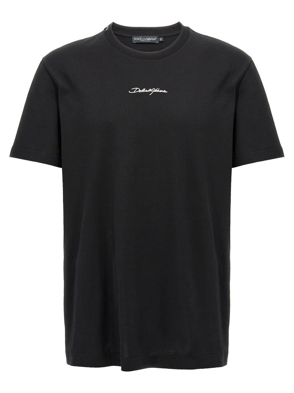 T-shirt en coton noir Dolce &amp; Gabbana