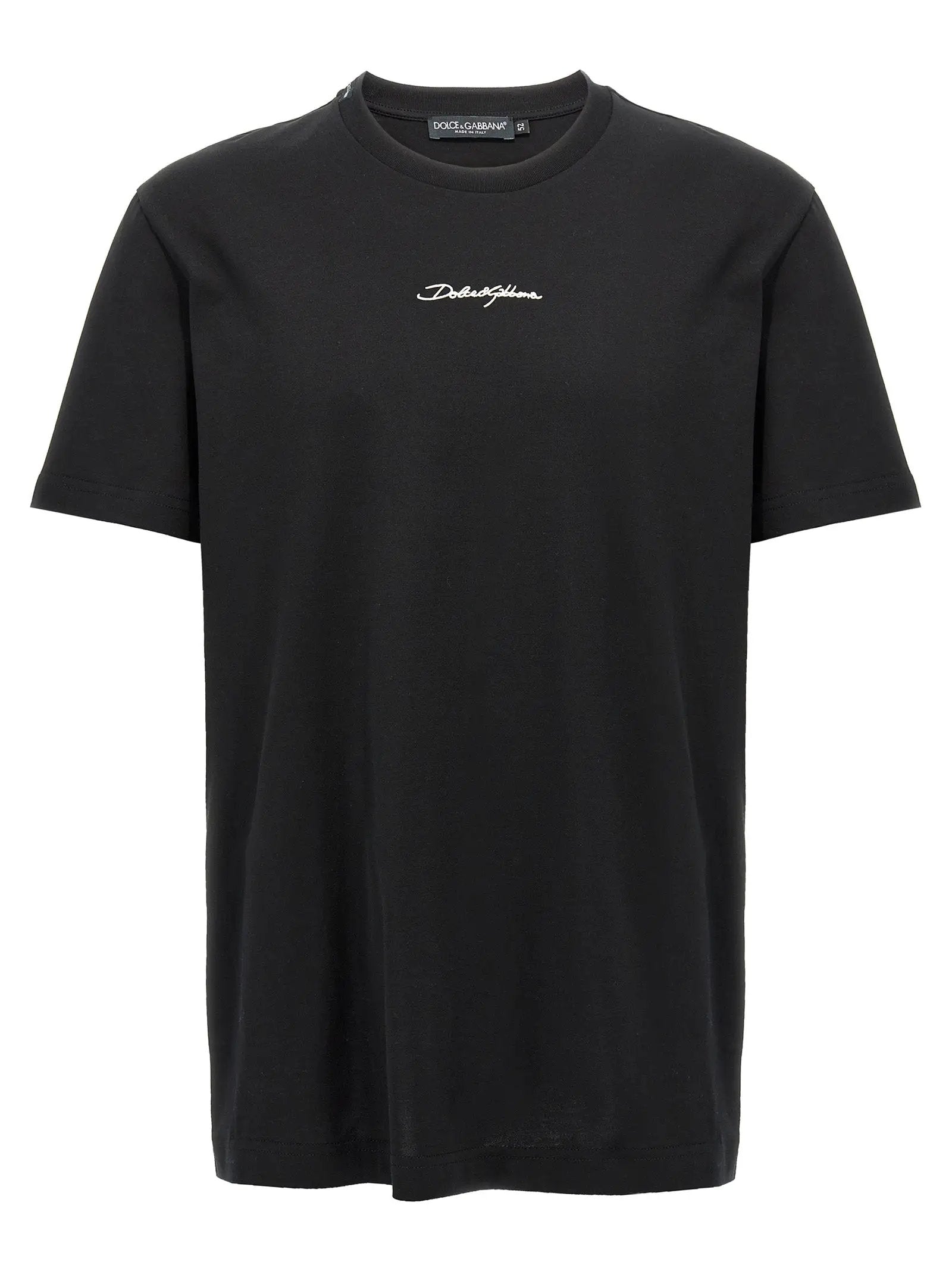 T-shirt en coton noir Dolce &amp; Gabbana