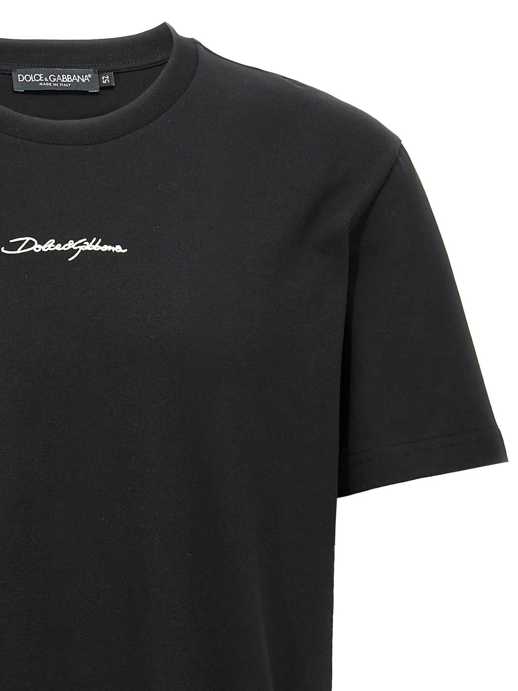 T-shirt en coton noir Dolce &amp; Gabbana