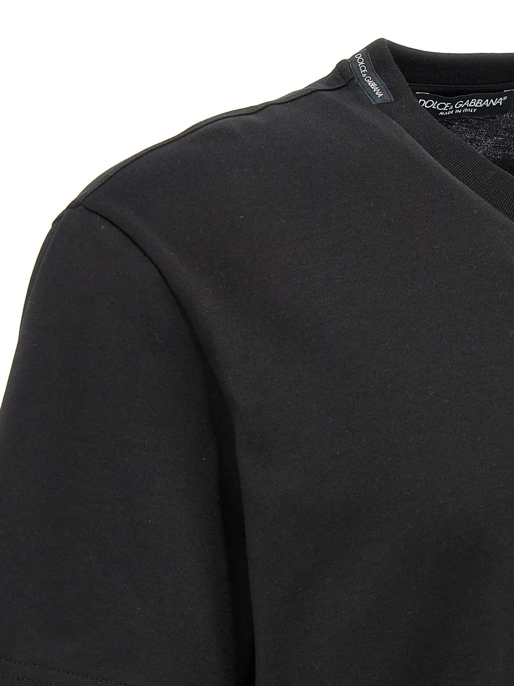 T-shirt en coton noir Dolce &amp; Gabbana