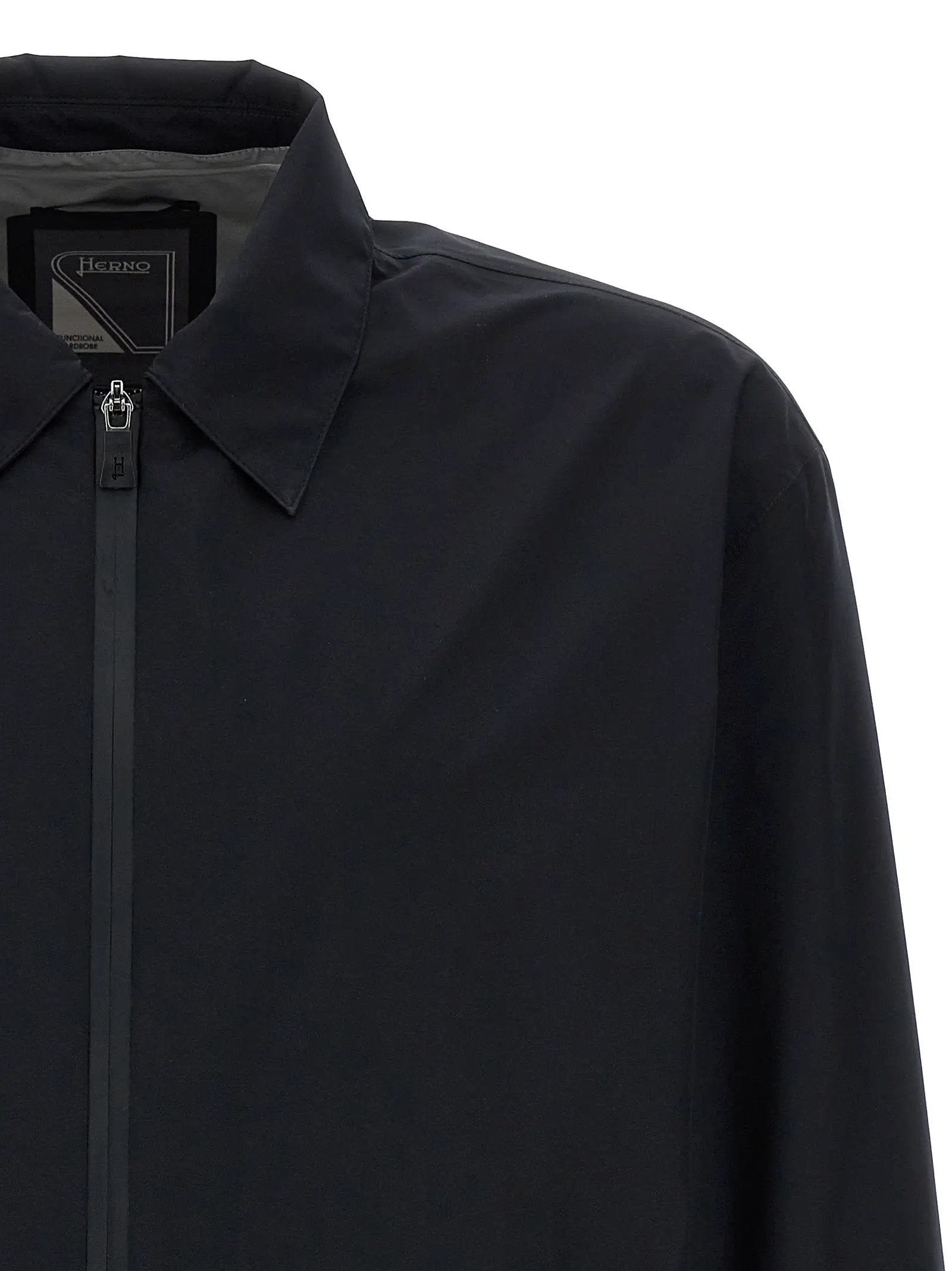 Herno Black Polyester Shell Jacket