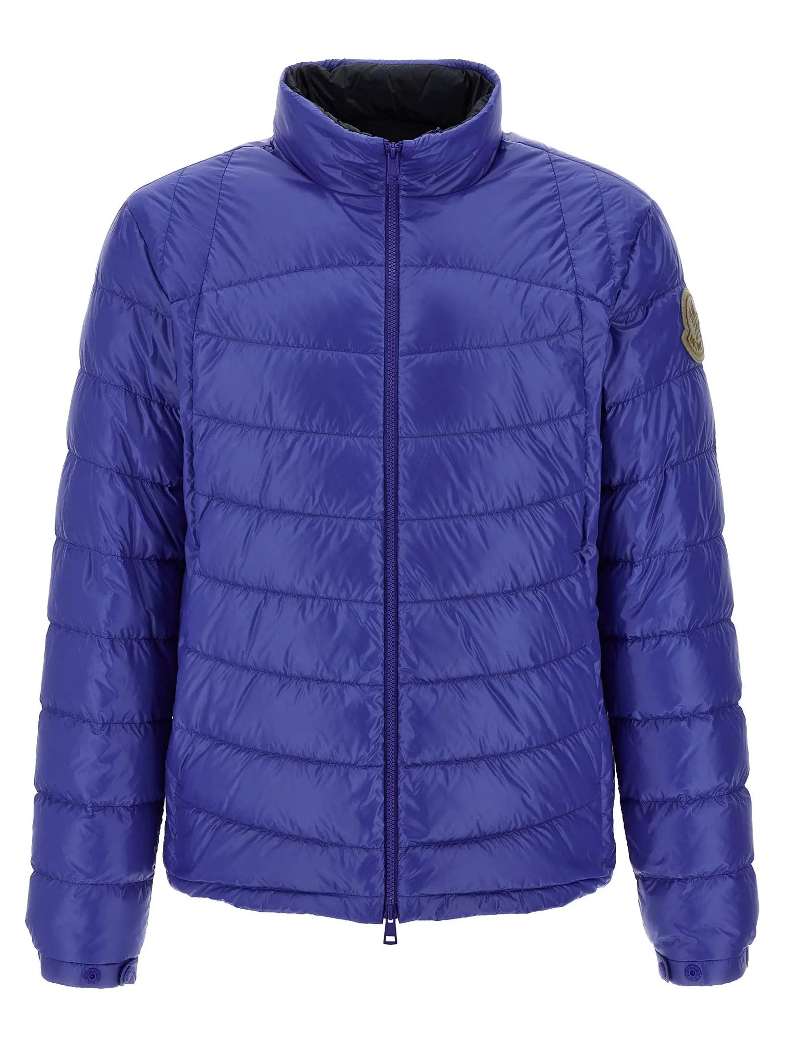 Moncler Blue Polyamide Full-Length Jacket