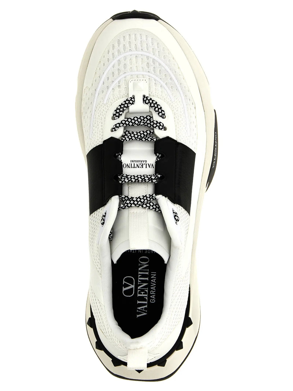 Valentino Garavani Bicolor Calfskin Athletic Sneakers