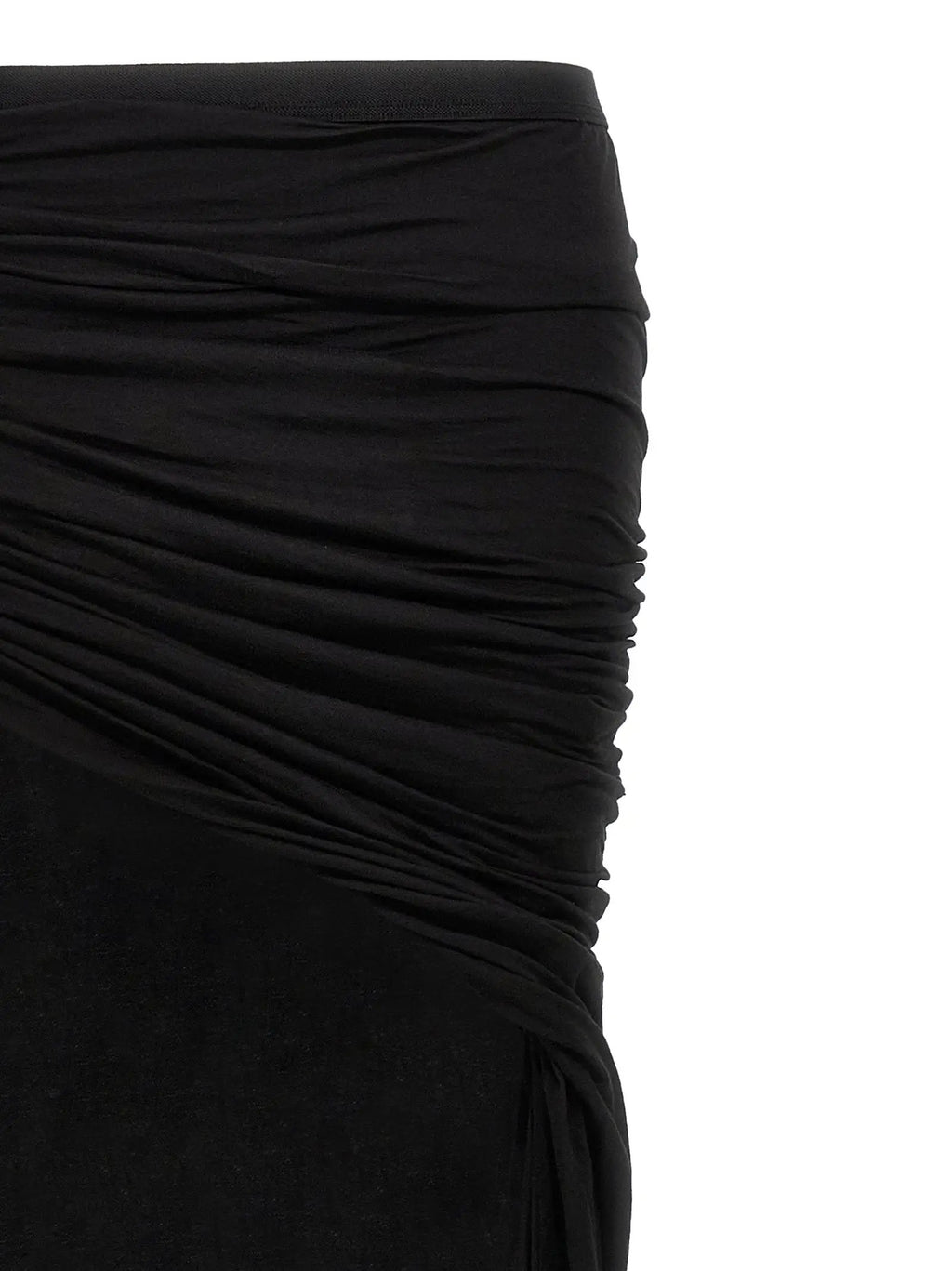 DRKSHDW Black Cotton Mini Skirt