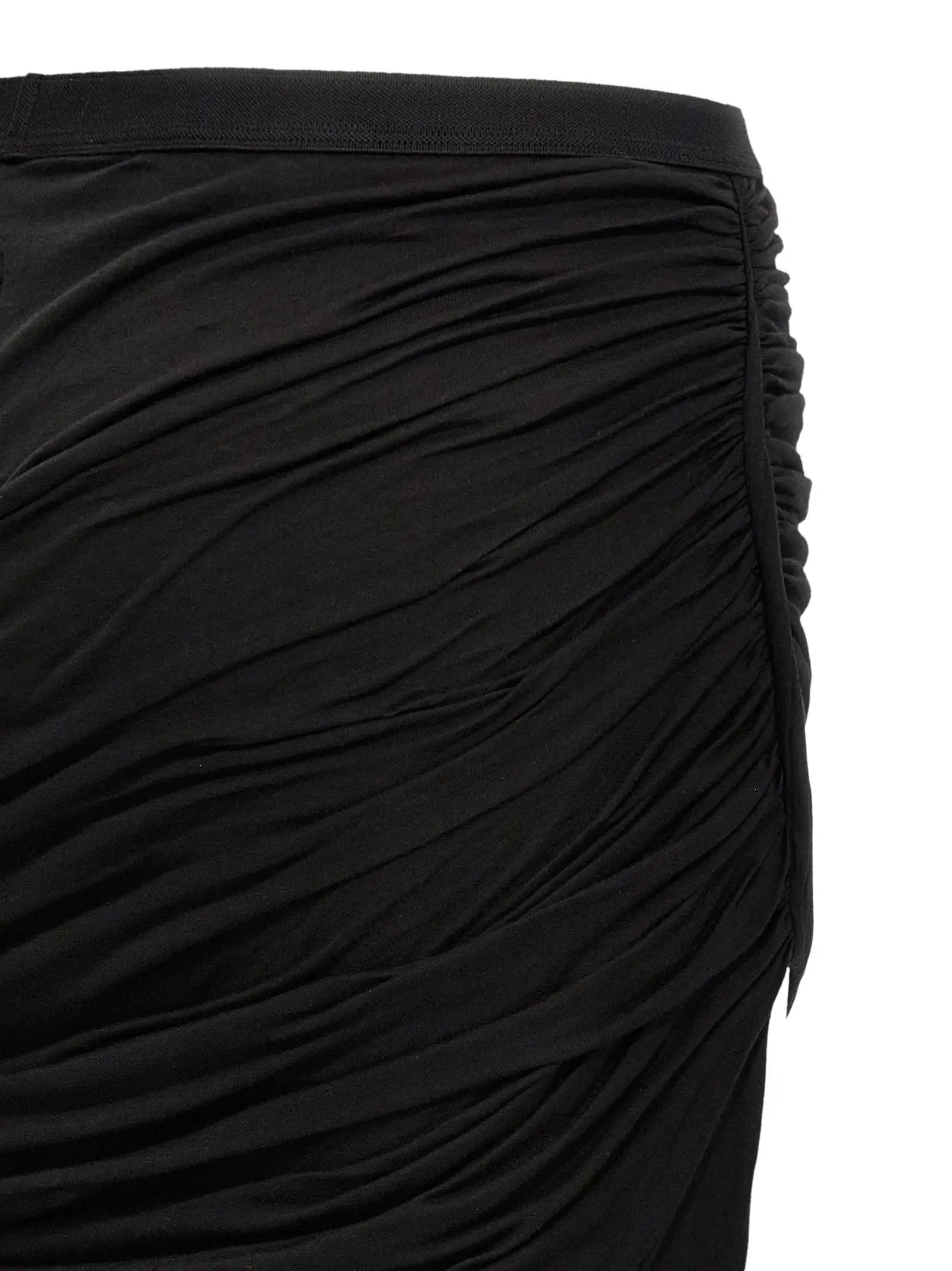 DRKSHDW Black Cotton Mini Skirt