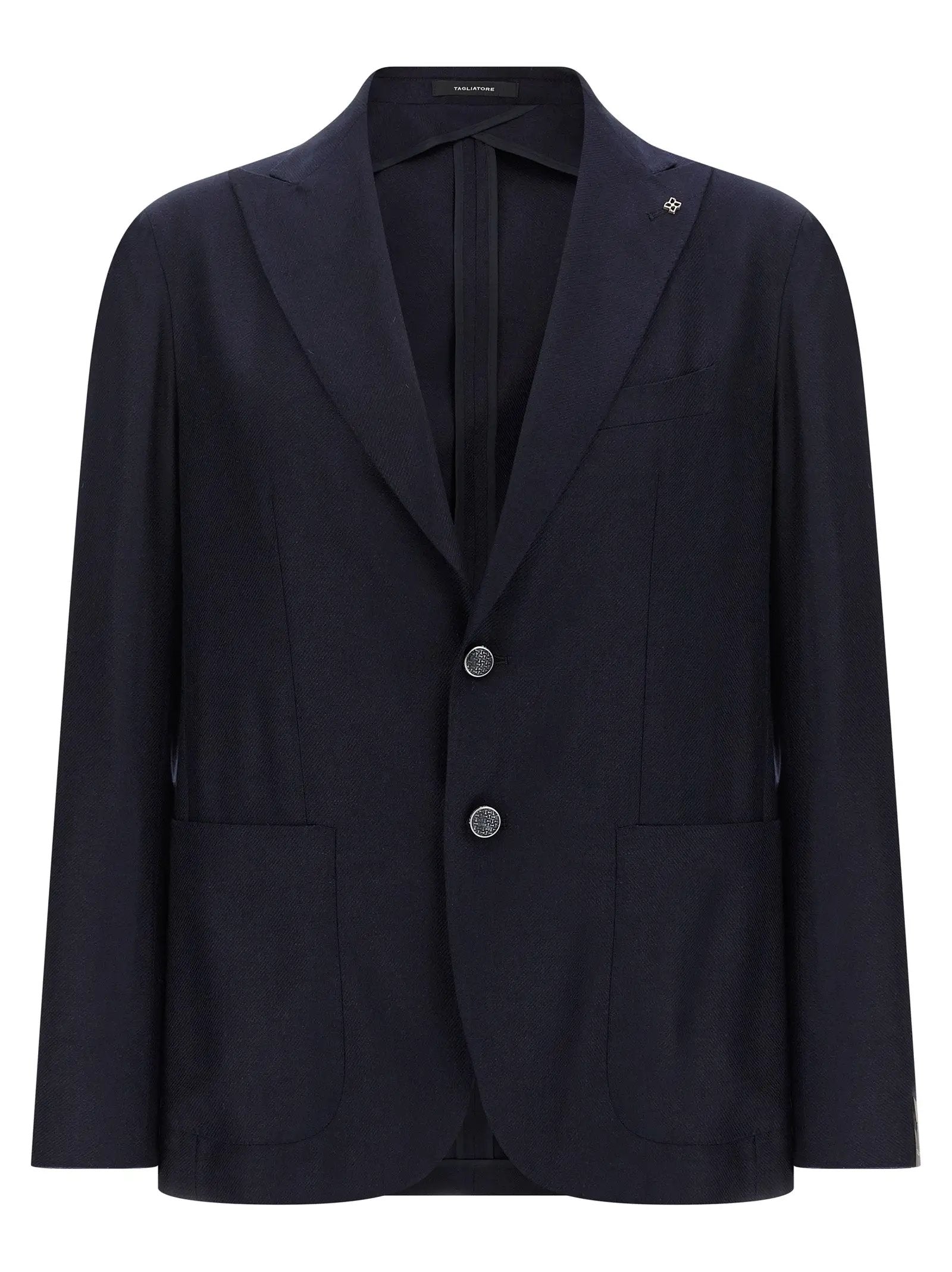 Tagliatore Blue Silk Blazer